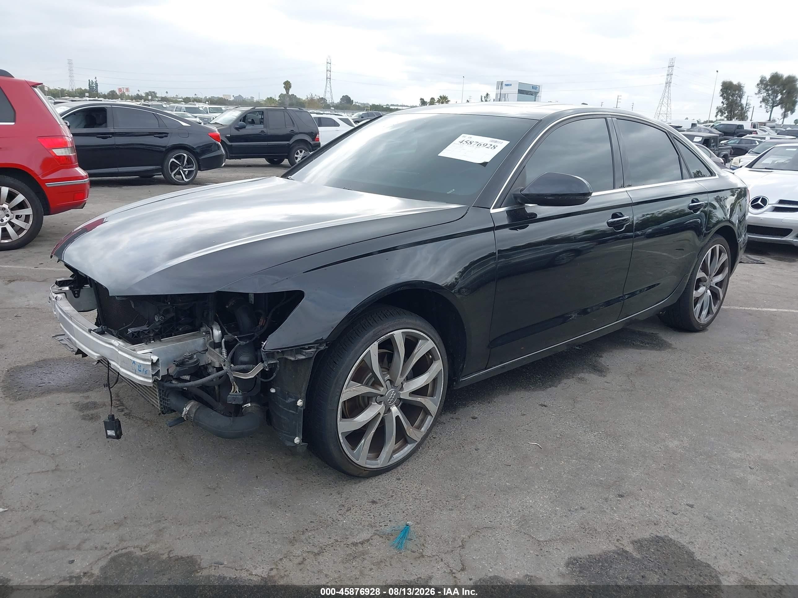 2013 Audi A6 2.0t Premium Black vin: WAUGFAFC7DN094758