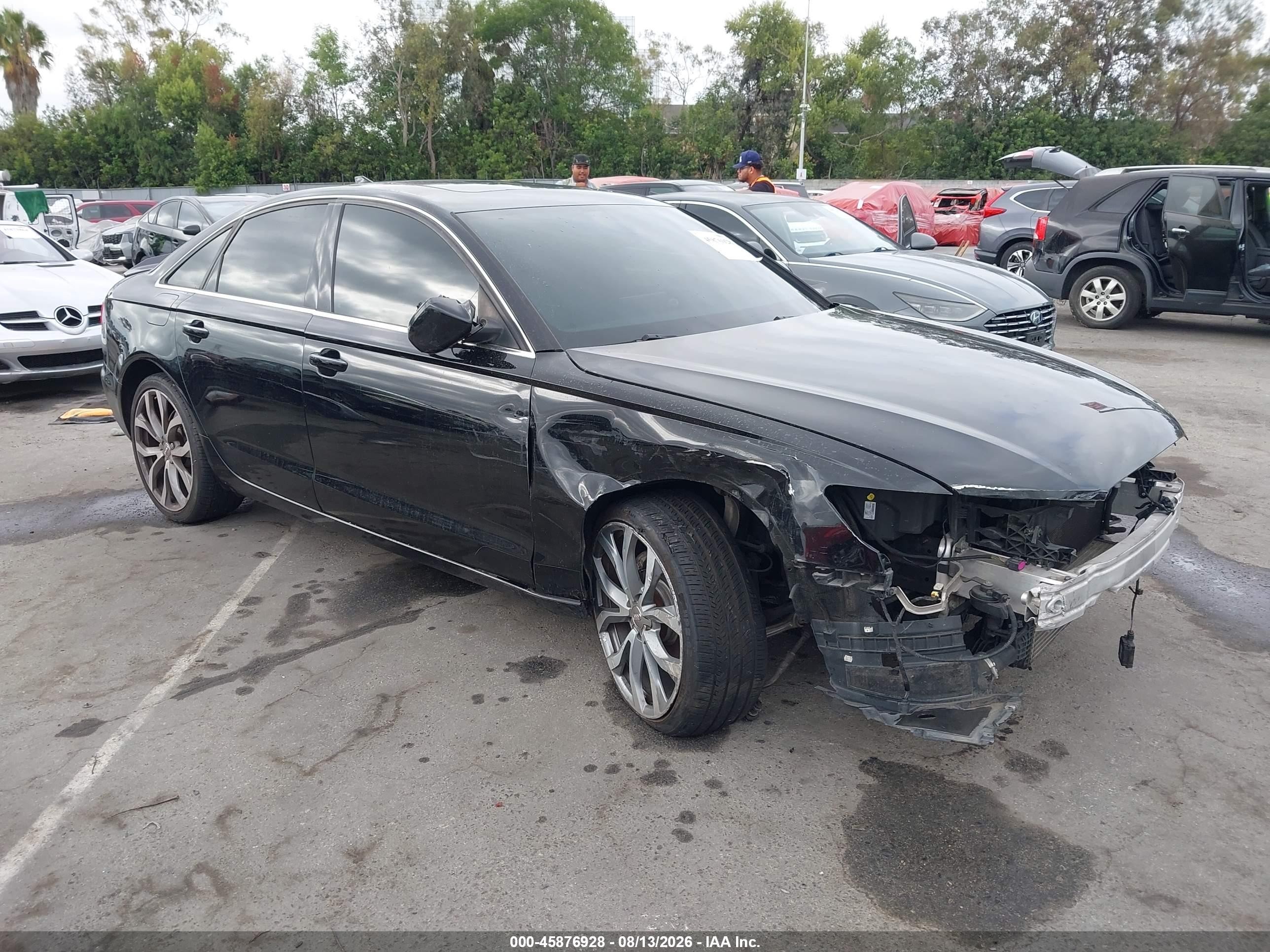 2013 Audi A6 2.0t Premium Black vin: WAUGFAFC7DN094758