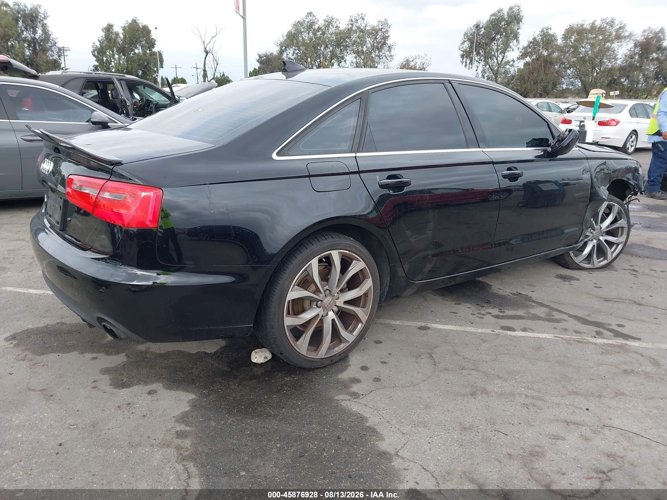 2013 Audi A6 2.0t Premium Black vin: WAUGFAFC7DN094758