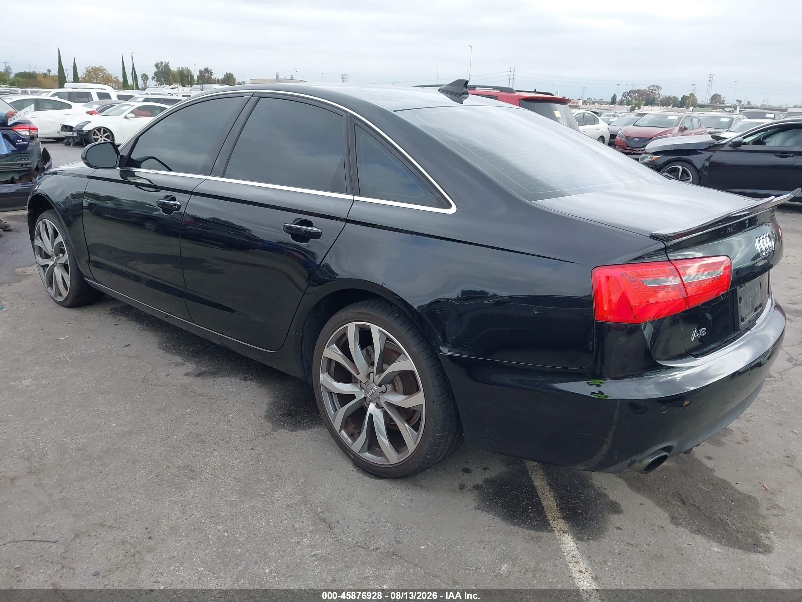 2013 Audi A6 2.0t Premium Black vin: WAUGFAFC7DN094758