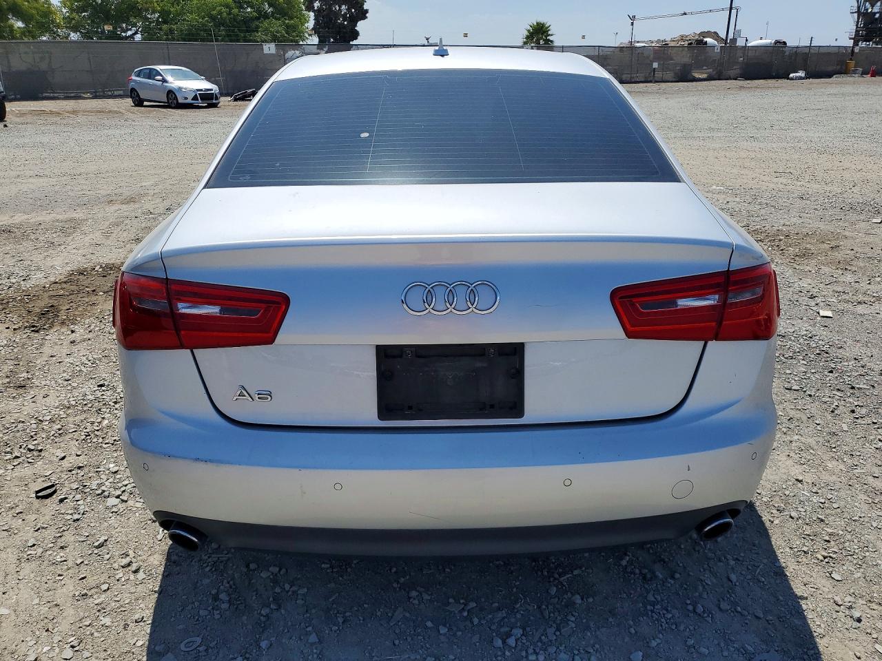 2014 Audi A6 Premium Plus Серебряный vin: WAUGFAFC7EN012934