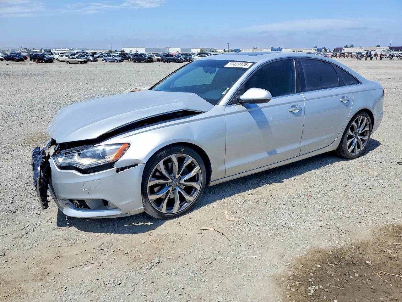 2014 Audi A6 Premium Plus Серебряный vin: WAUGFAFC7EN012934