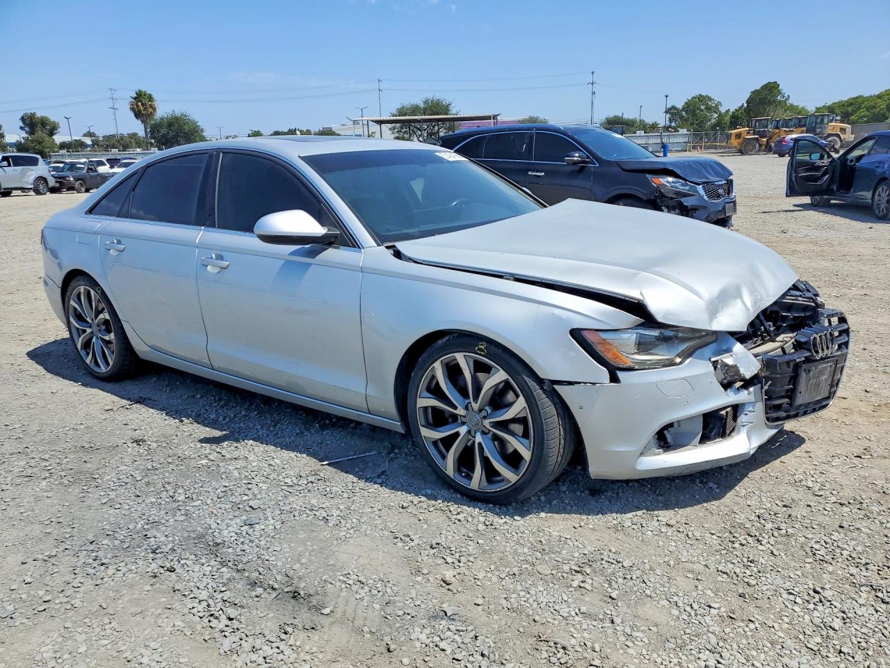2014 Audi A6 Premium Plus Серебряный vin: WAUGFAFC7EN012934
