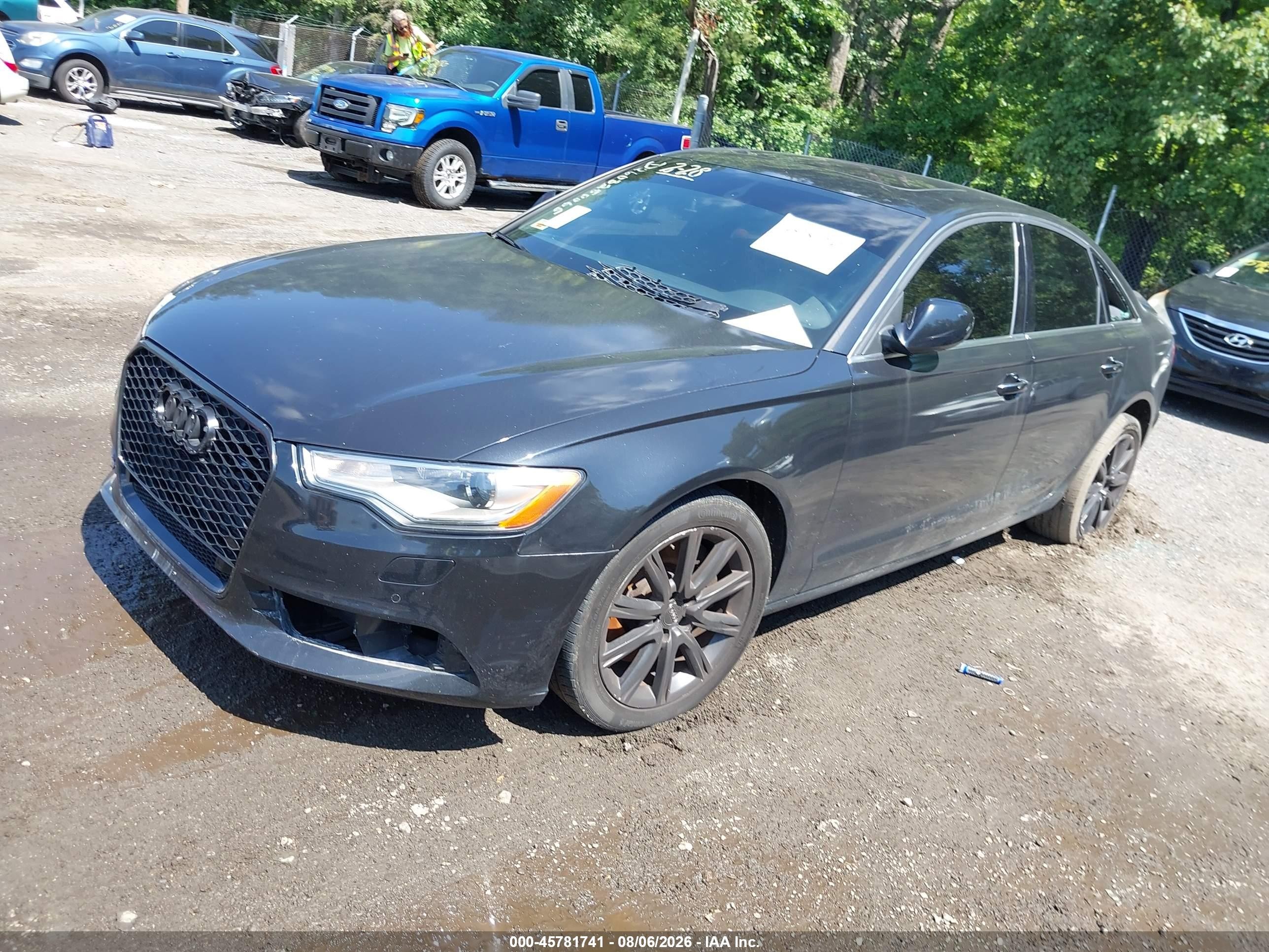 2014 Audi A6 2.0t Premium Black vin: WAUGFAFC7EN018040