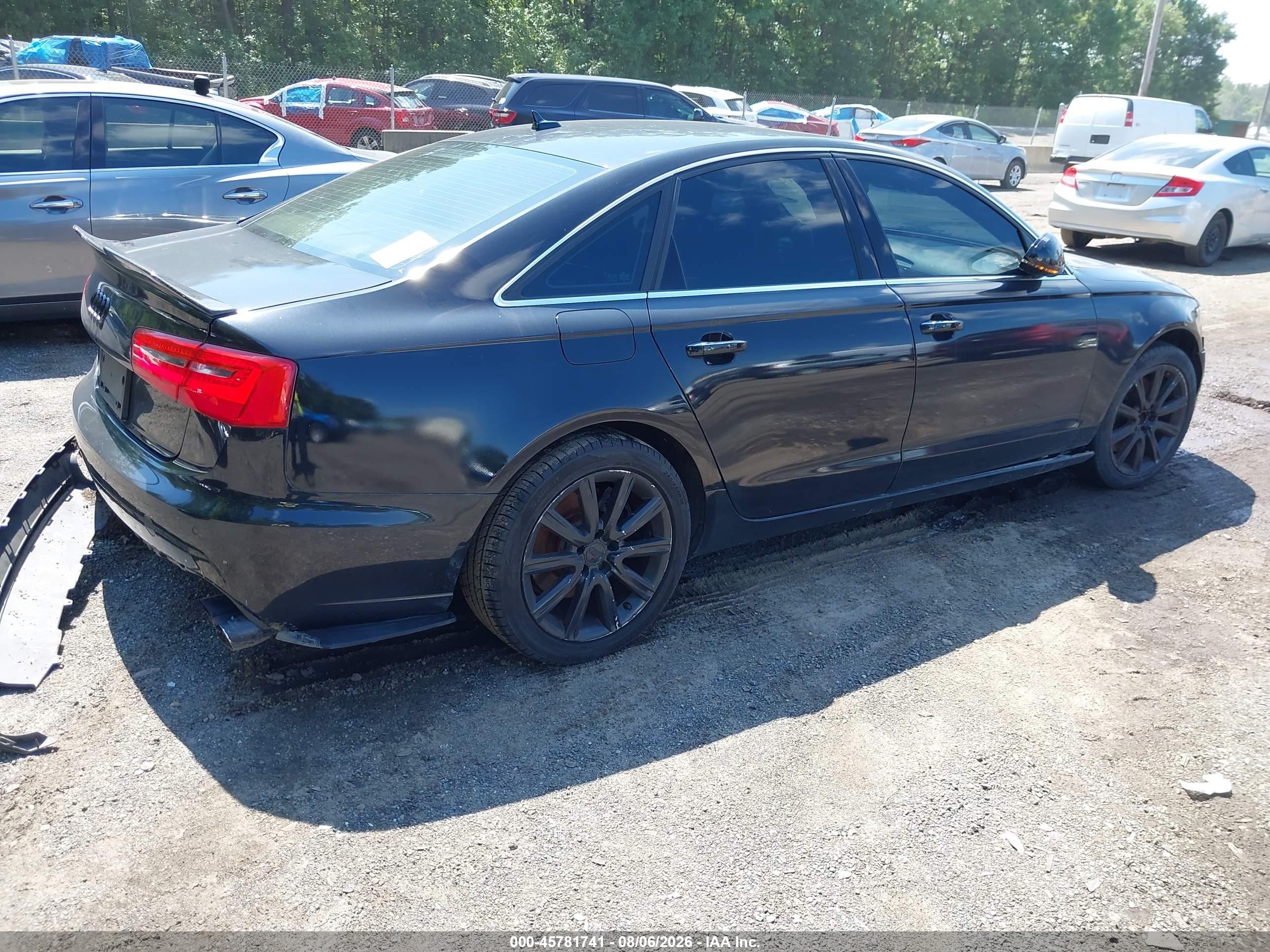 2014 Audi A6 2.0t Premium Black vin: WAUGFAFC7EN018040