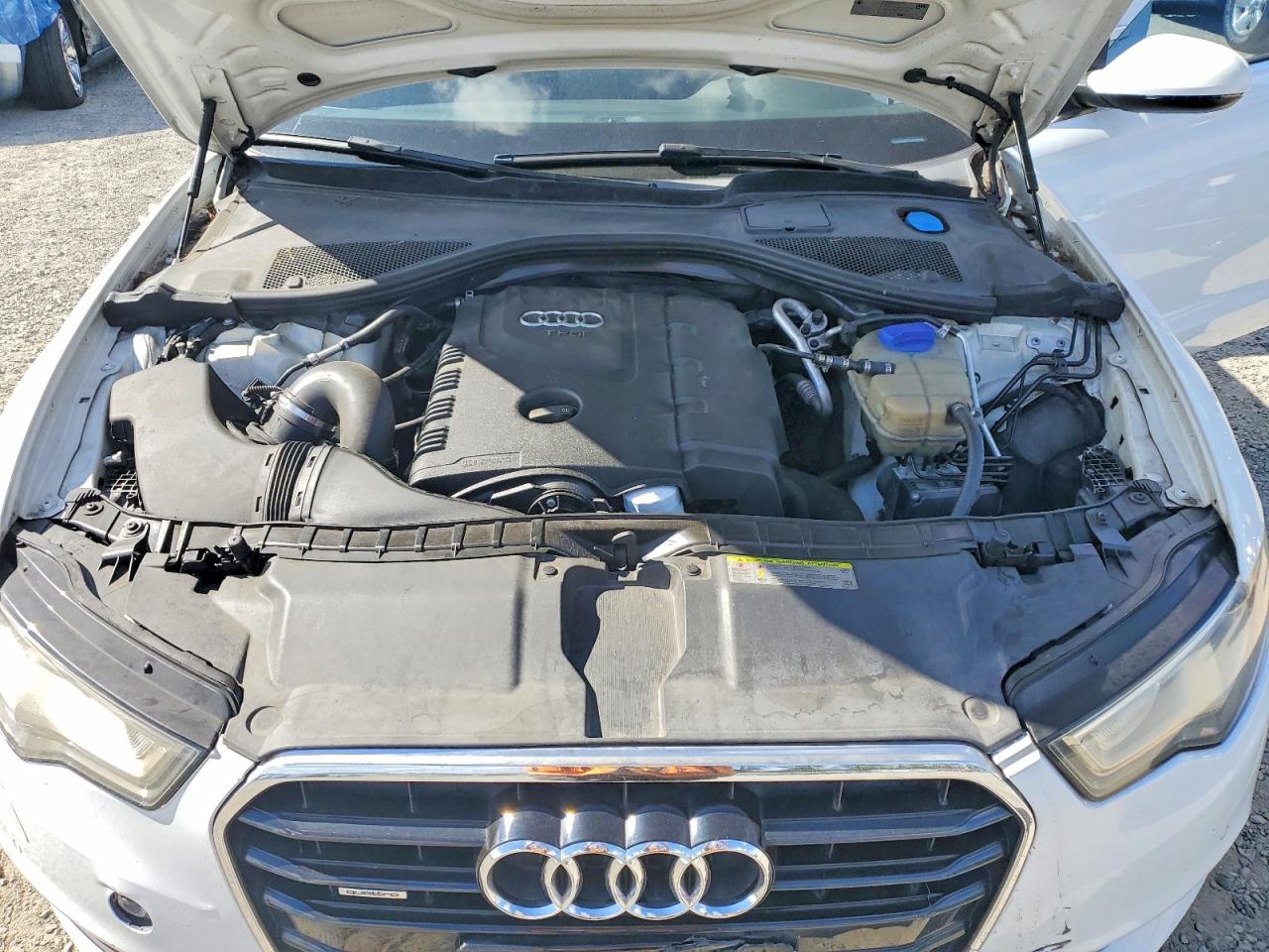 2014 Audi A6 Premium Plus White vin: WAUGFAFC7EN025845