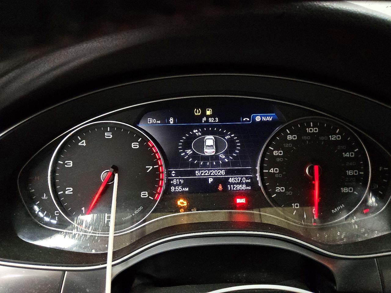 2014 Audi A6 Premium Plus White vin: WAUGFAFC7EN048557