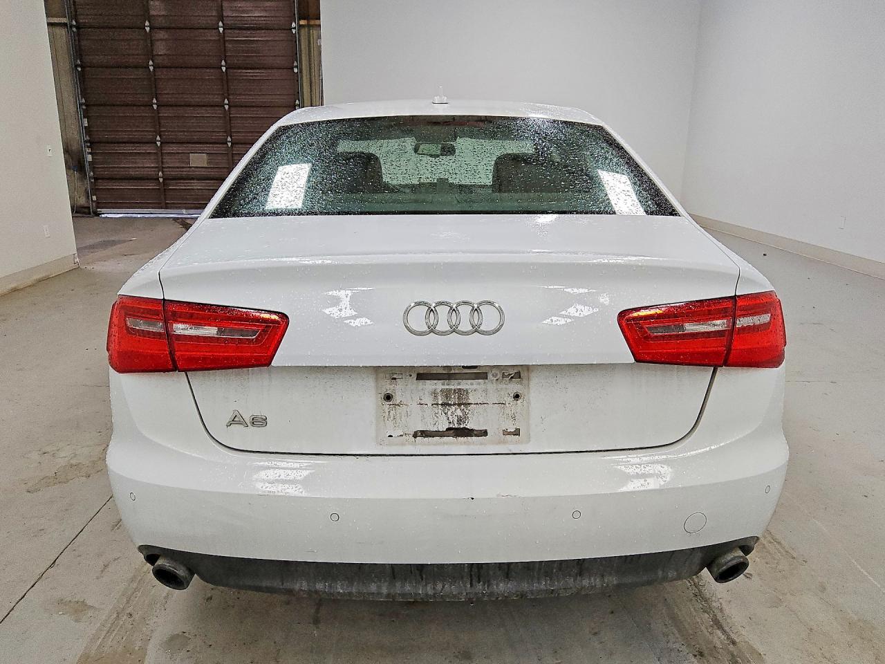 2014 Audi A6 Premium Plus White vin: WAUGFAFC7EN048557