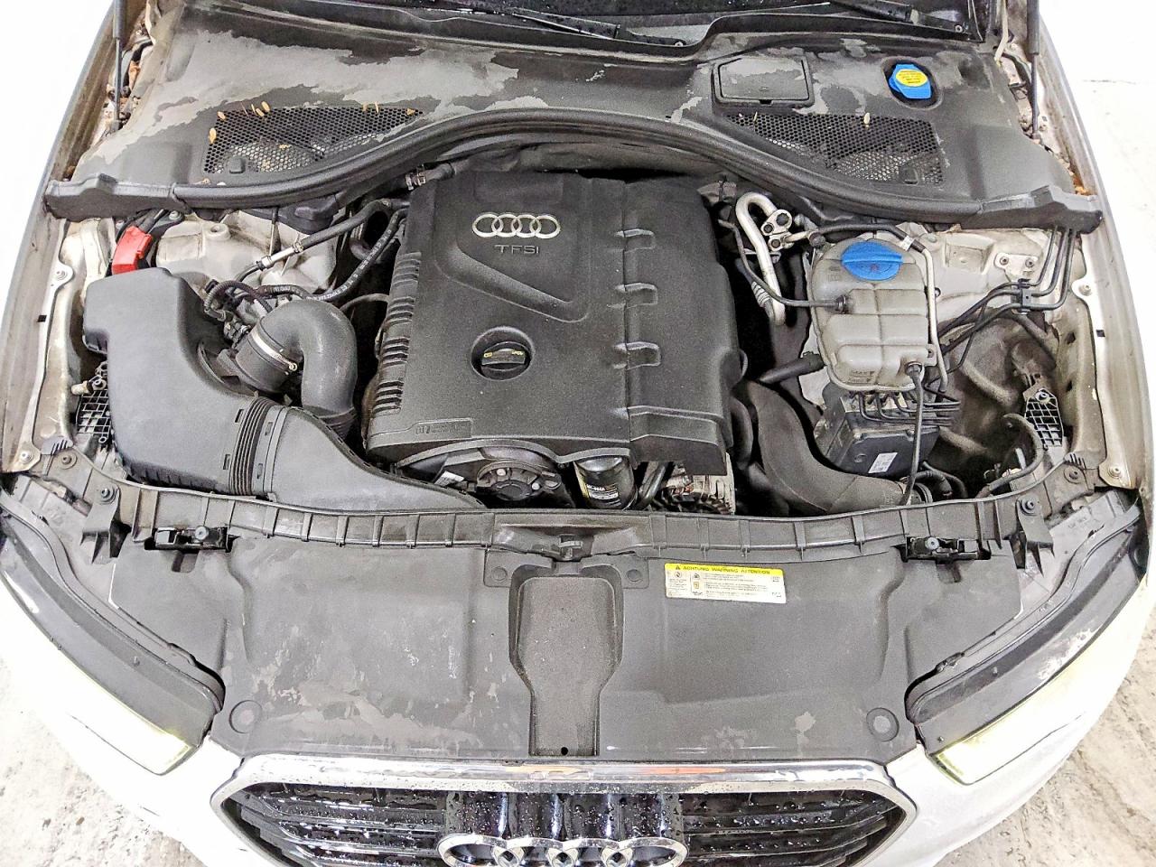 2014 Audi A6 Premium Plus White vin: WAUGFAFC7EN048557