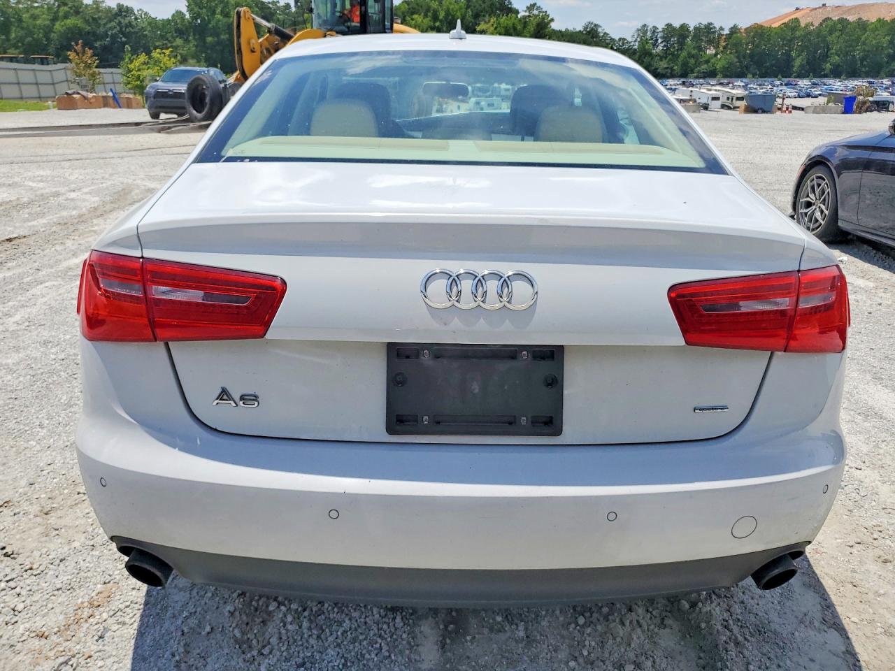 2015 Audi A6 Premium Plus White vin: WAUGFAFC7FN026379
