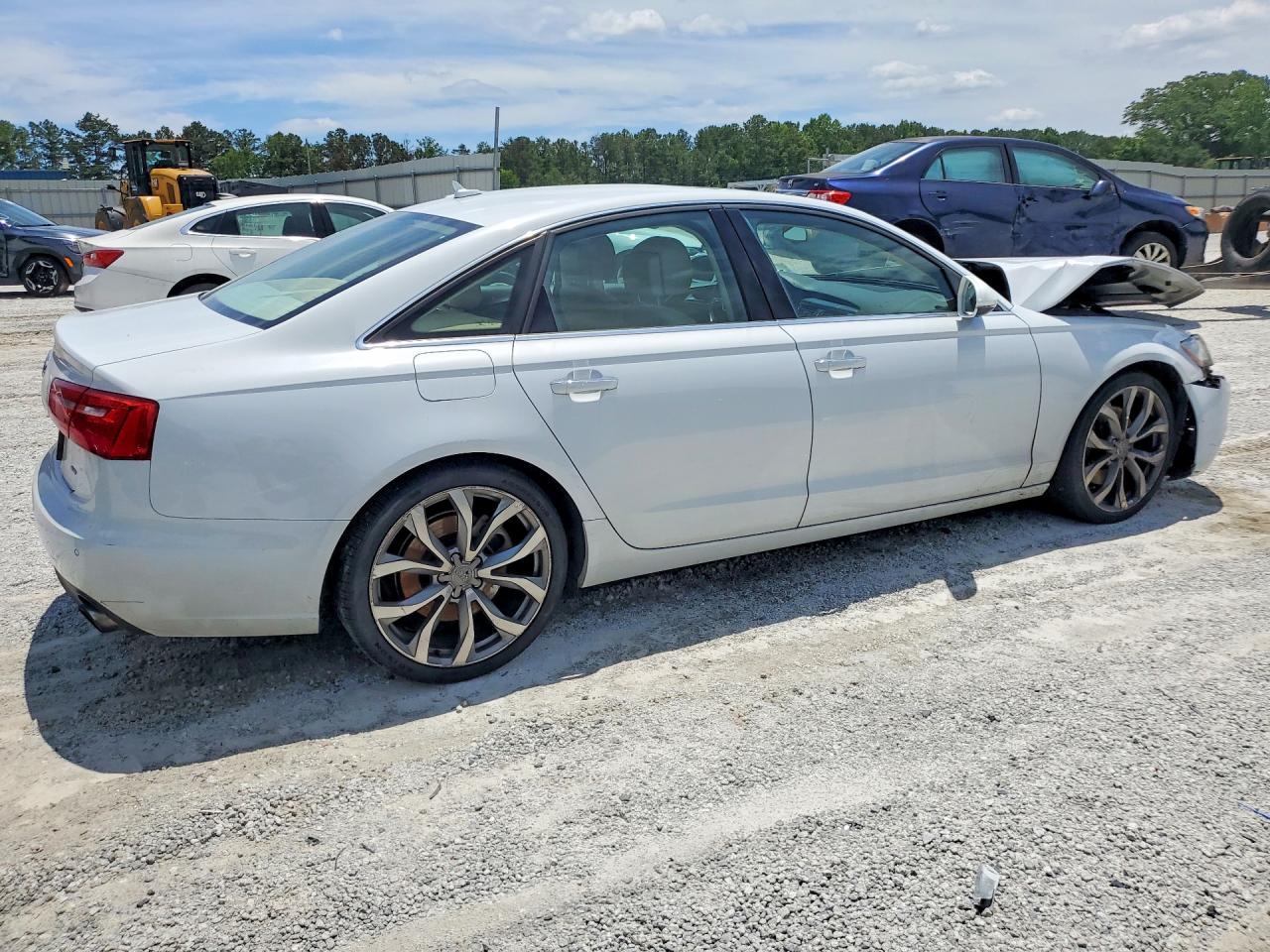2015 Audi A6 Premium Plus White vin: WAUGFAFC7FN026379