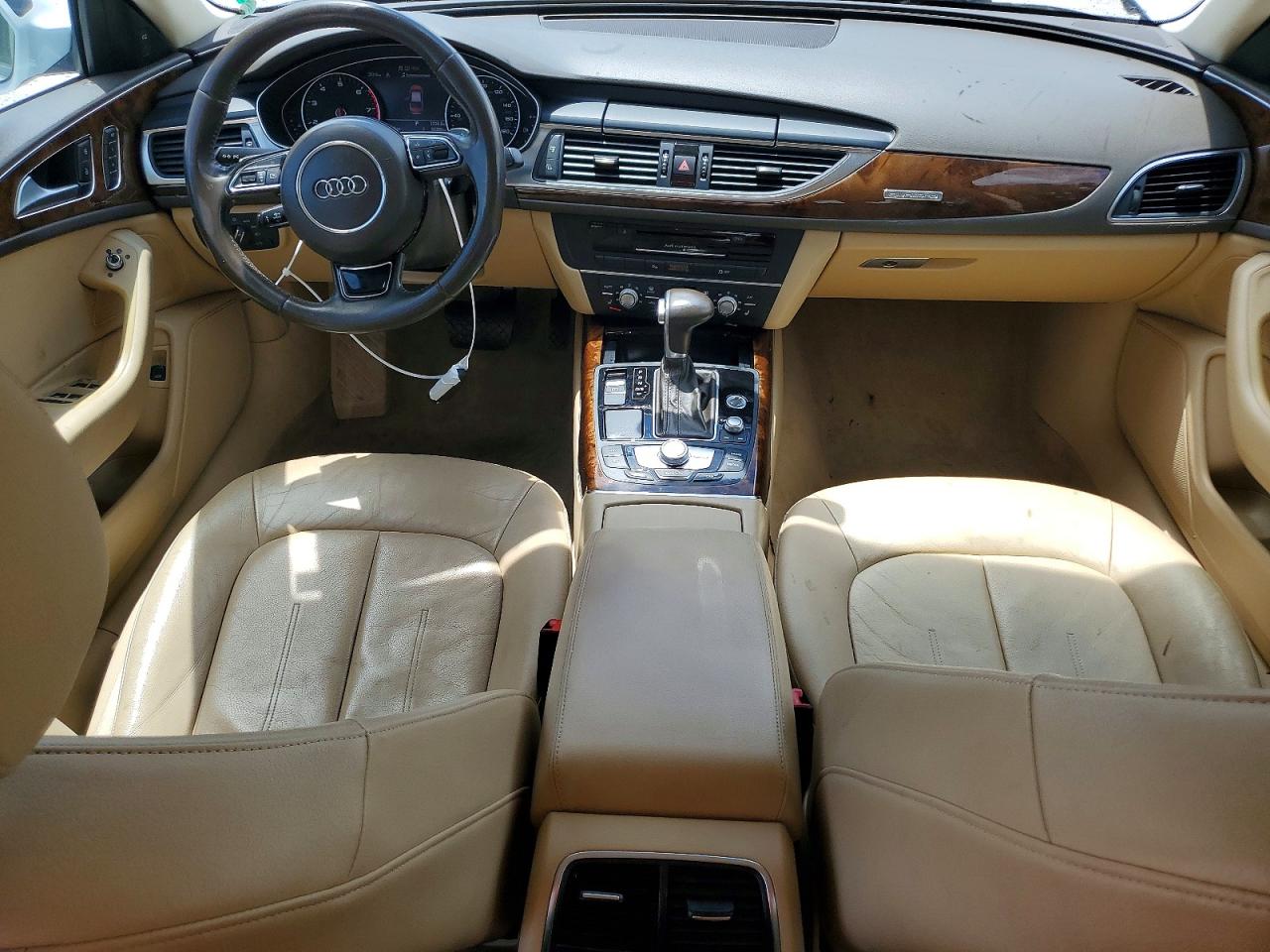 2015 Audi A6 Premium Plus White vin: WAUGFAFC7FN026379