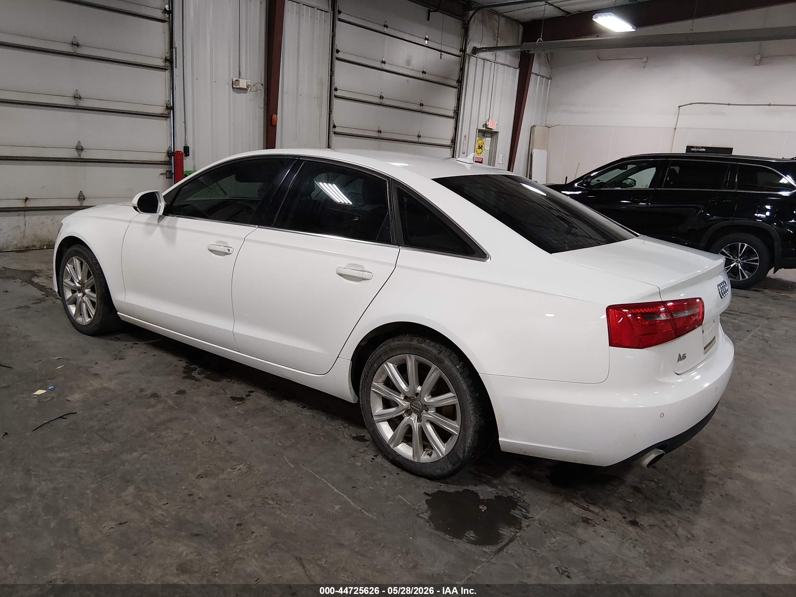 2013 Audi A6 2.0t Premium White vin: WAUGFAFC8DN058156