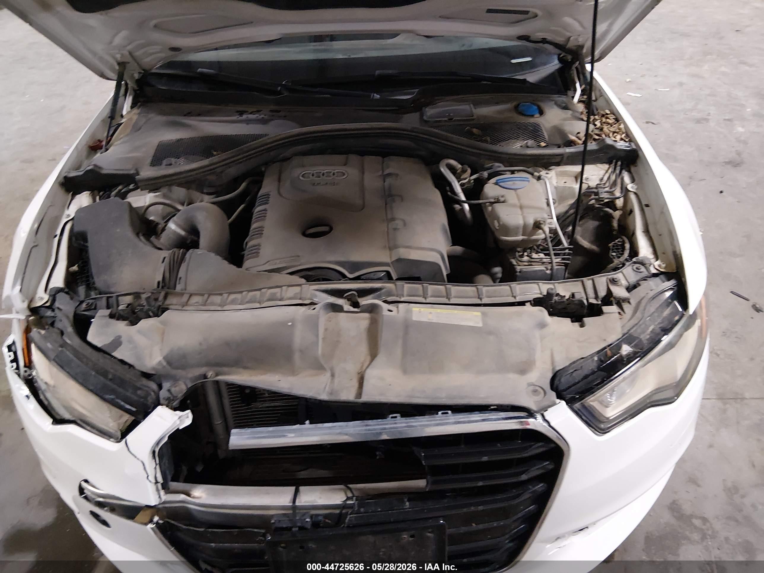 2013 Audi A6 2.0t Premium White vin: WAUGFAFC8DN058156