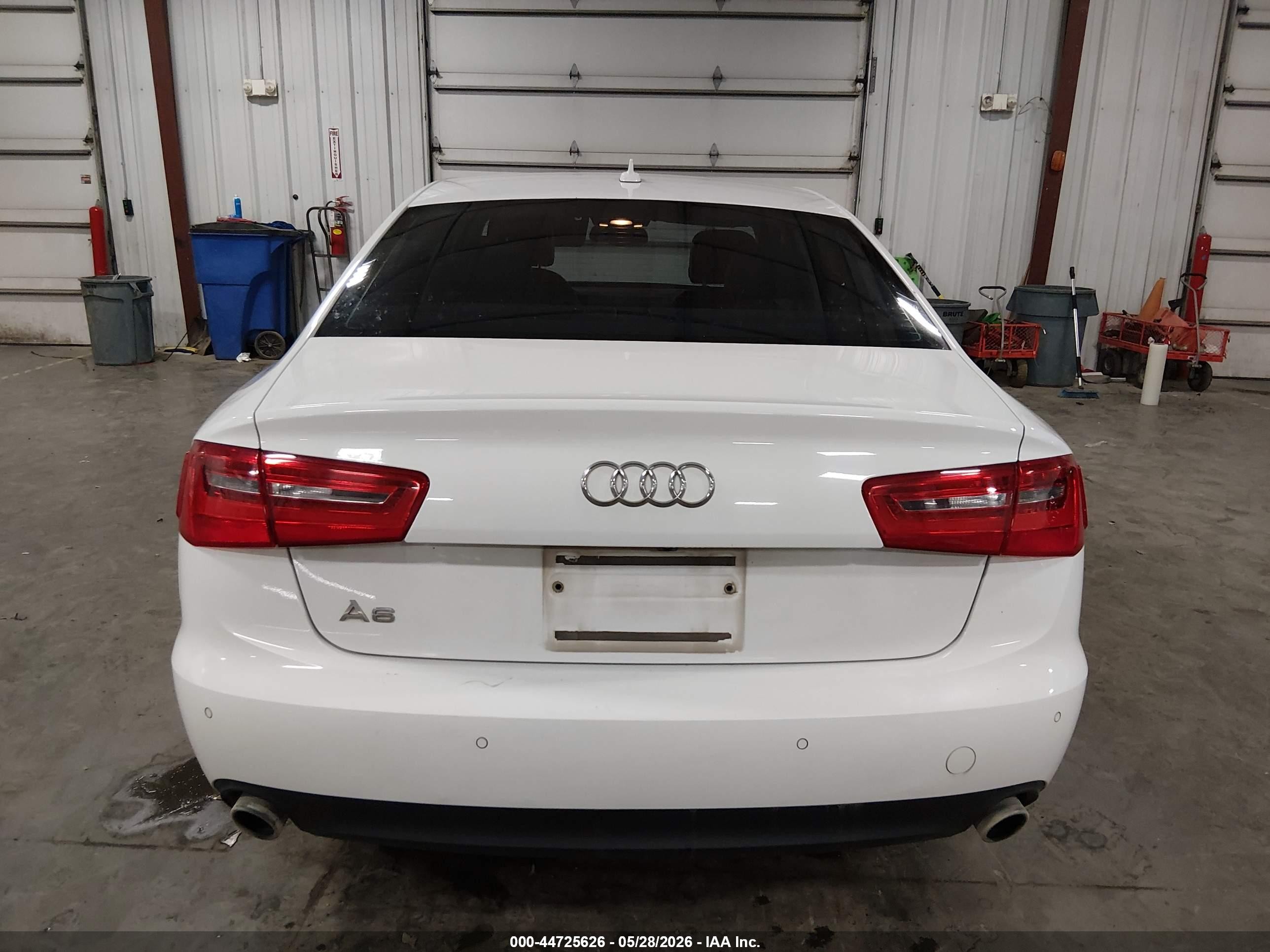 2013 Audi A6 2.0t Premium White vin: WAUGFAFC8DN058156