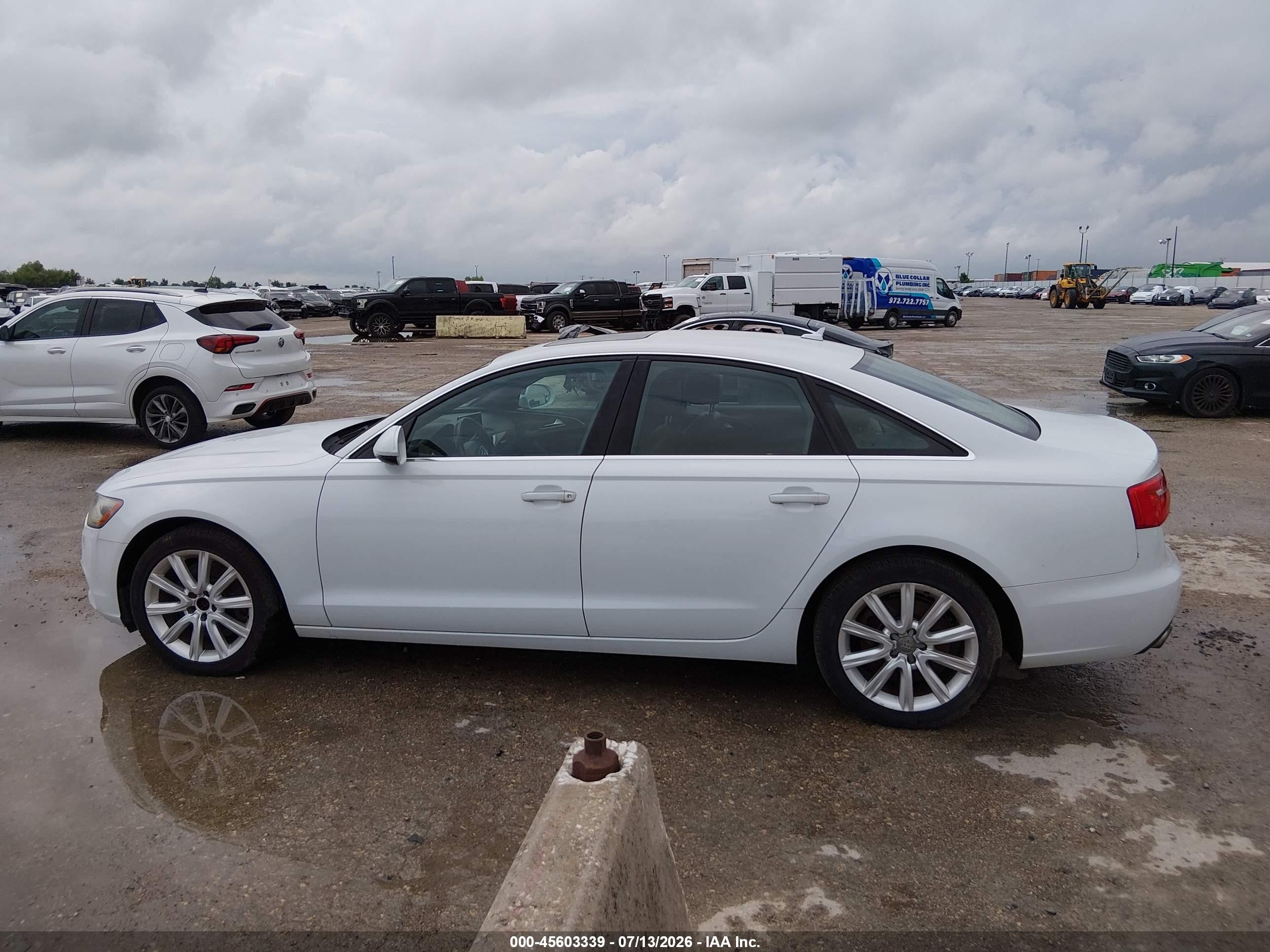 2014 Audi A6 2.0t Premium White vin: WAUGFAFC8EN009072