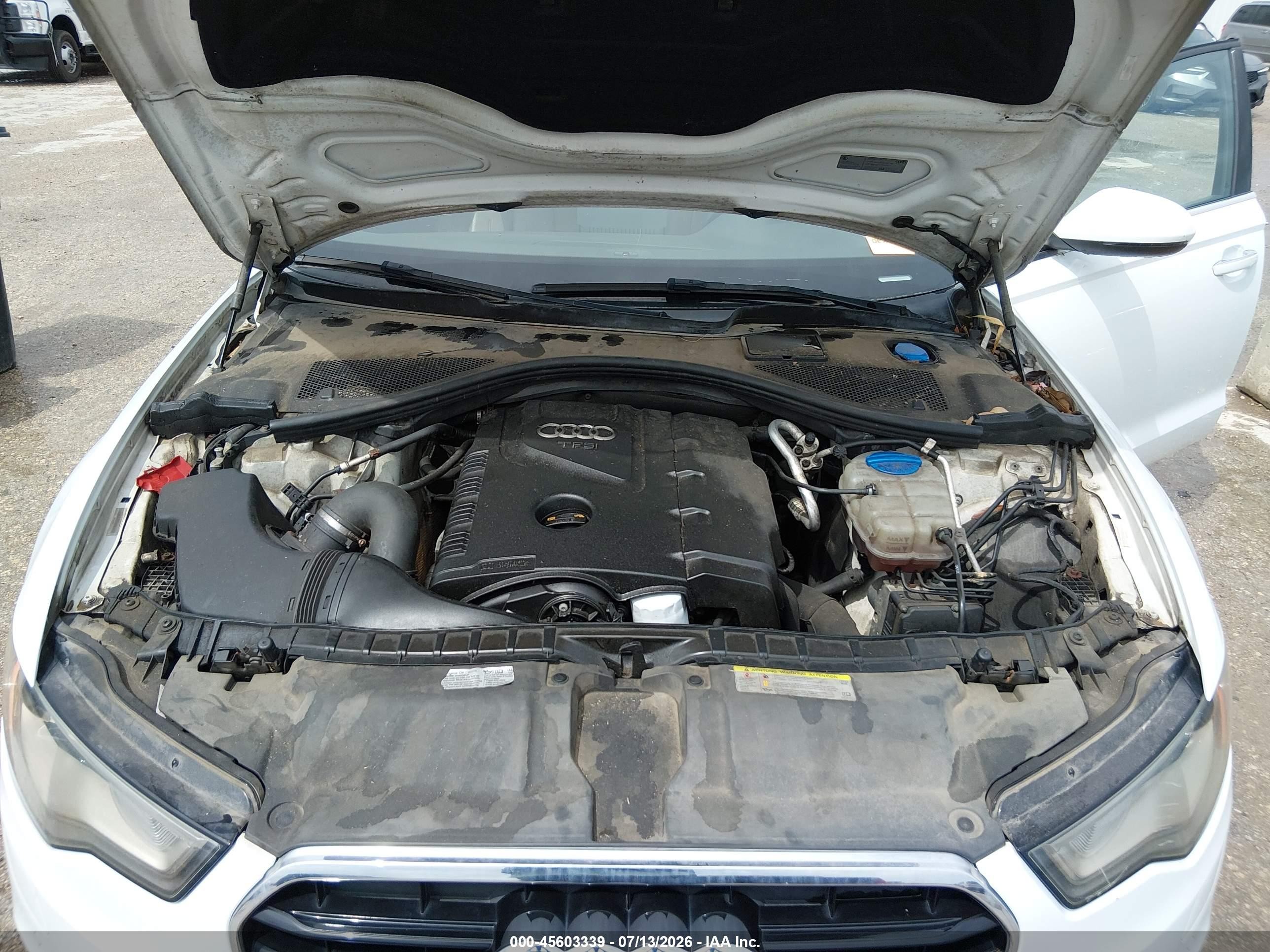 2014 Audi A6 2.0t Premium White vin: WAUGFAFC8EN009072