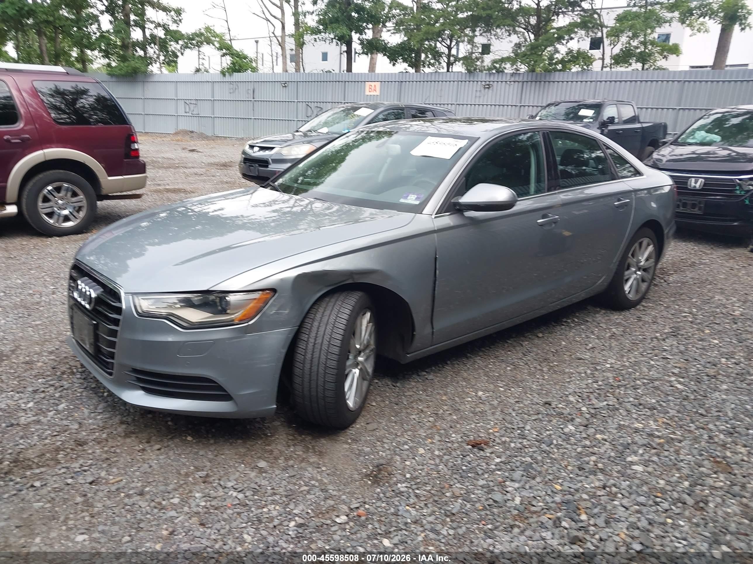 2014 Audi A6 2.0t Premium Gray vin: WAUGFAFC8EN042718