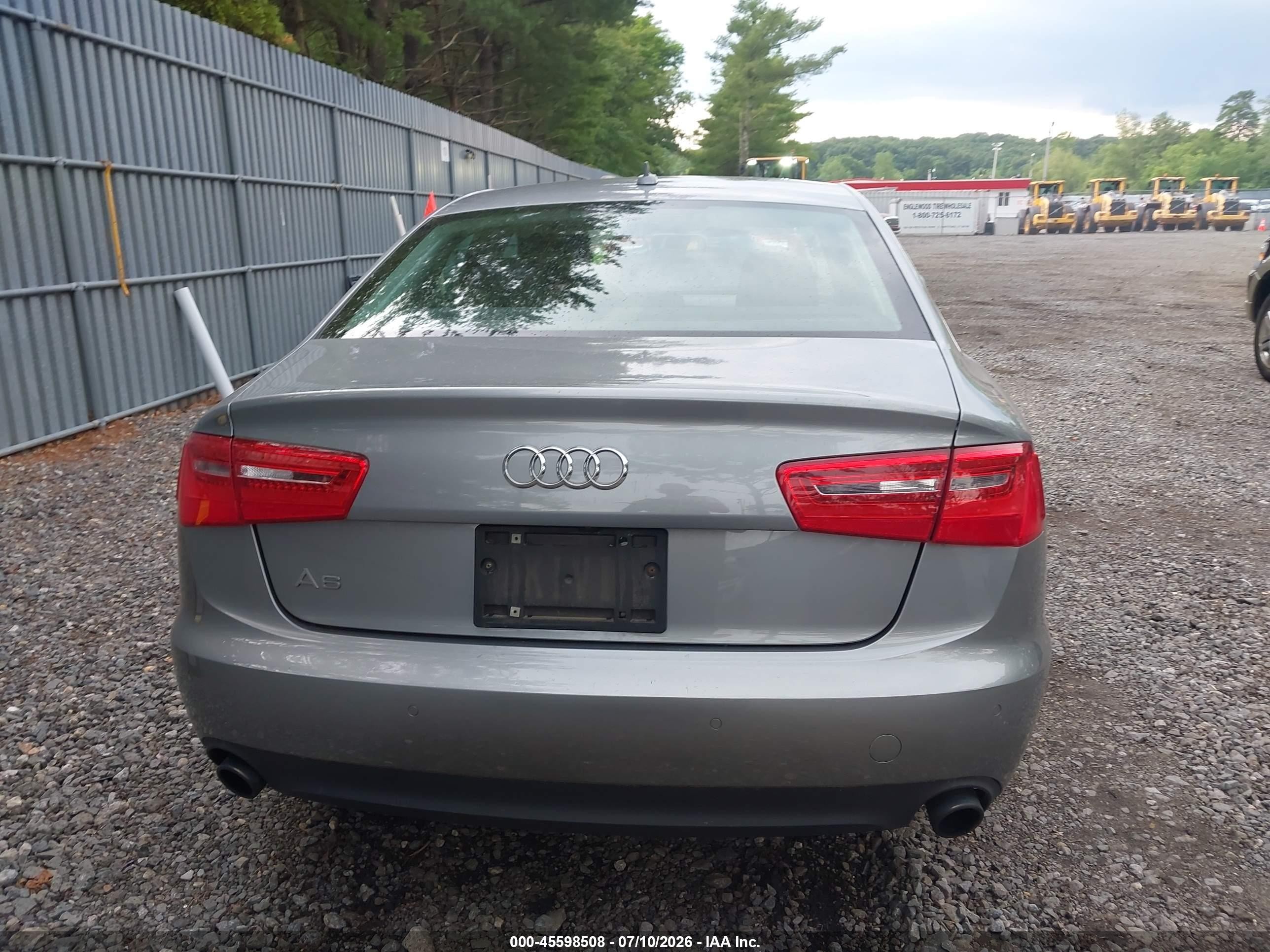 2014 Audi A6 2.0t Premium Gray vin: WAUGFAFC8EN042718