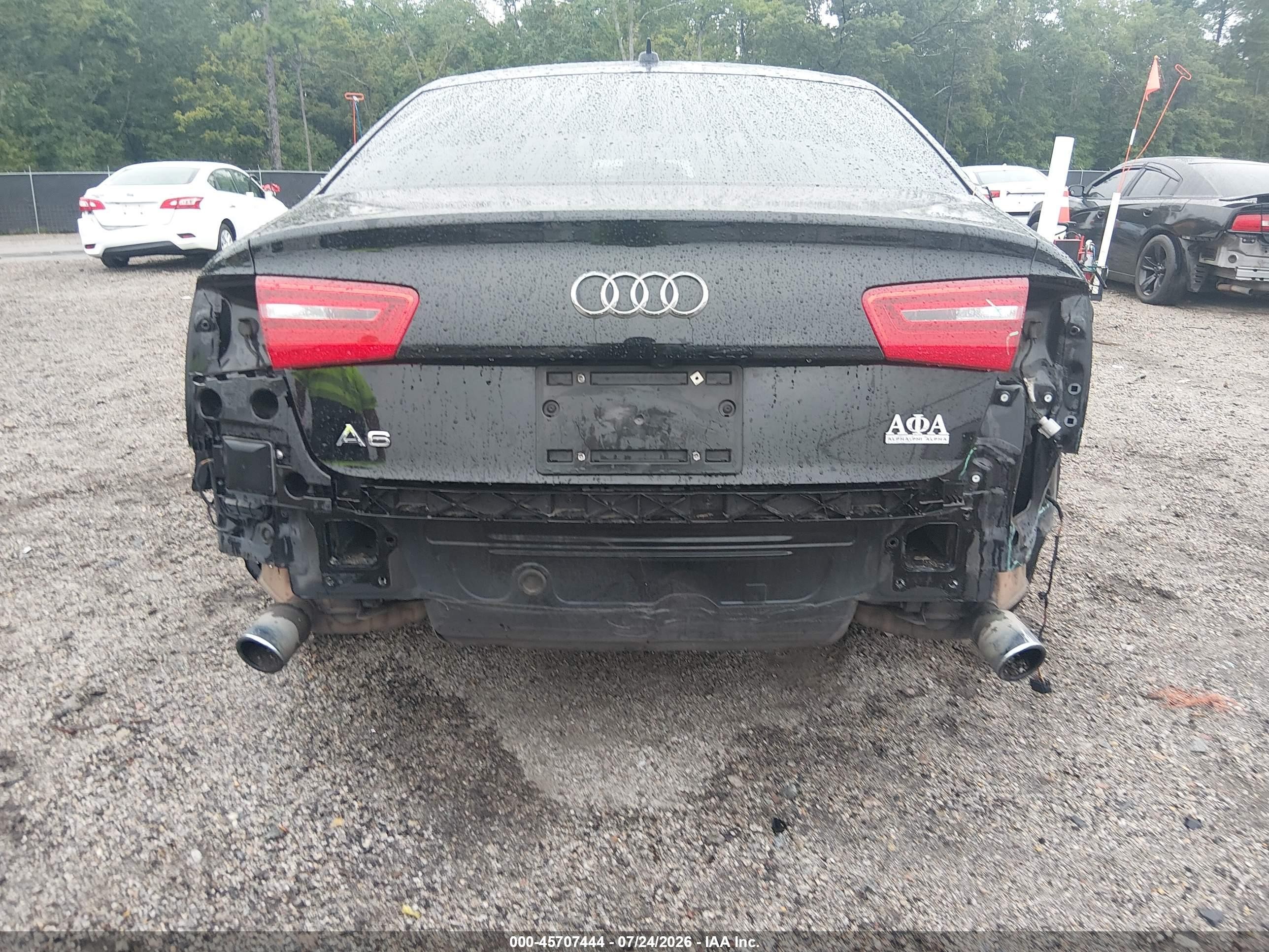 2014 Audi A6 2.0t Premium Black vin: WAUGFAFC8EN044615