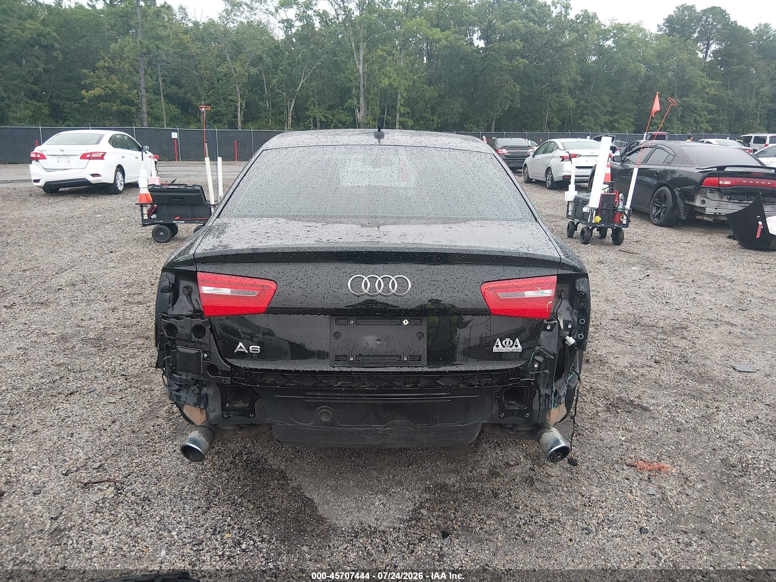 2014 Audi A6 2.0t Premium Black vin: WAUGFAFC8EN044615