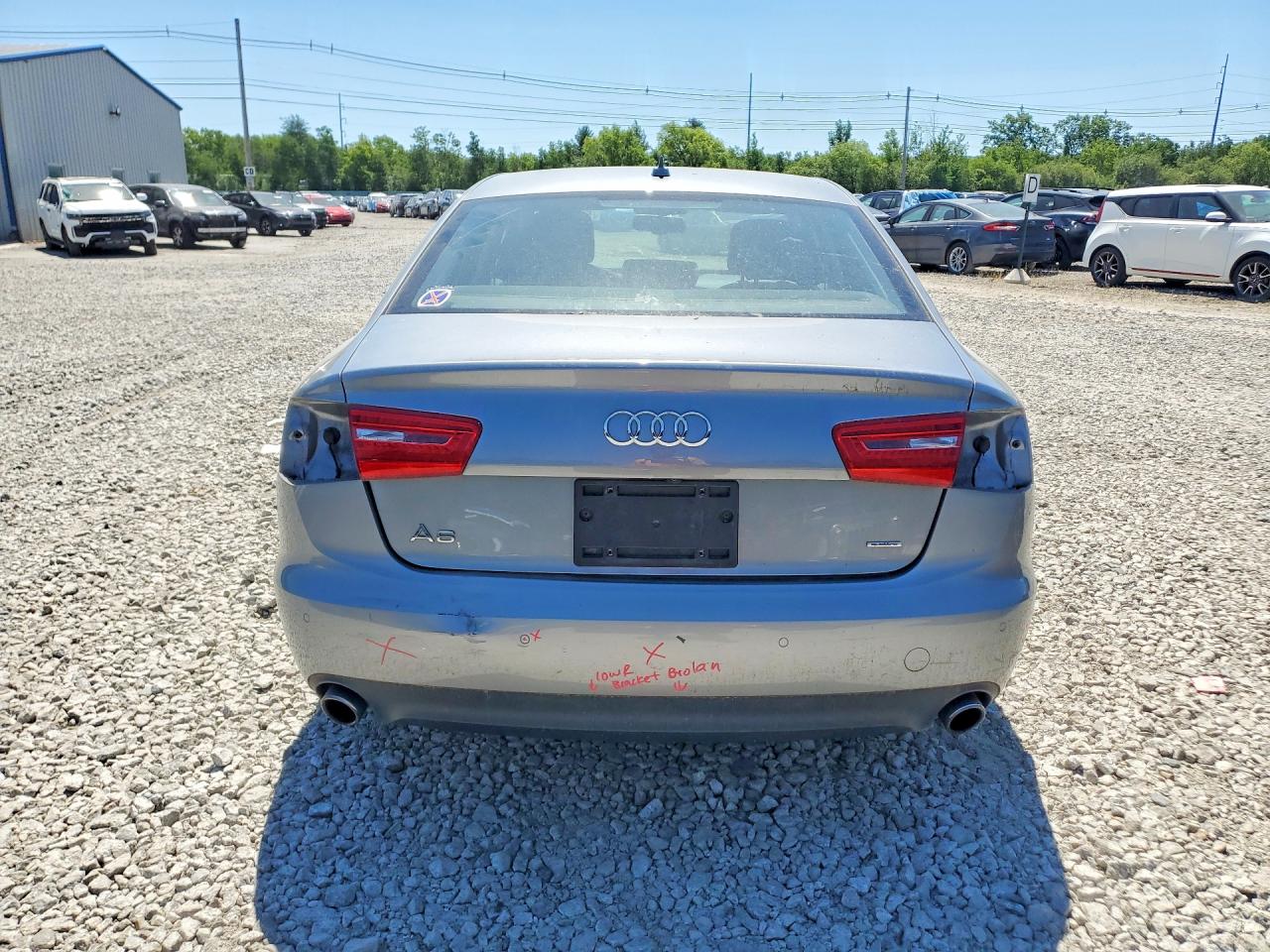 2015 Audi A6 Premium Plus Gray vin: WAUGFAFC8FN003385