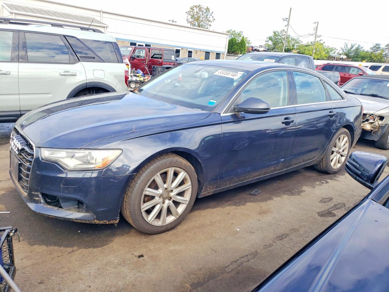 2013 Audi A6 Premium Plus Blue vin: WAUGFAFC9DN137867