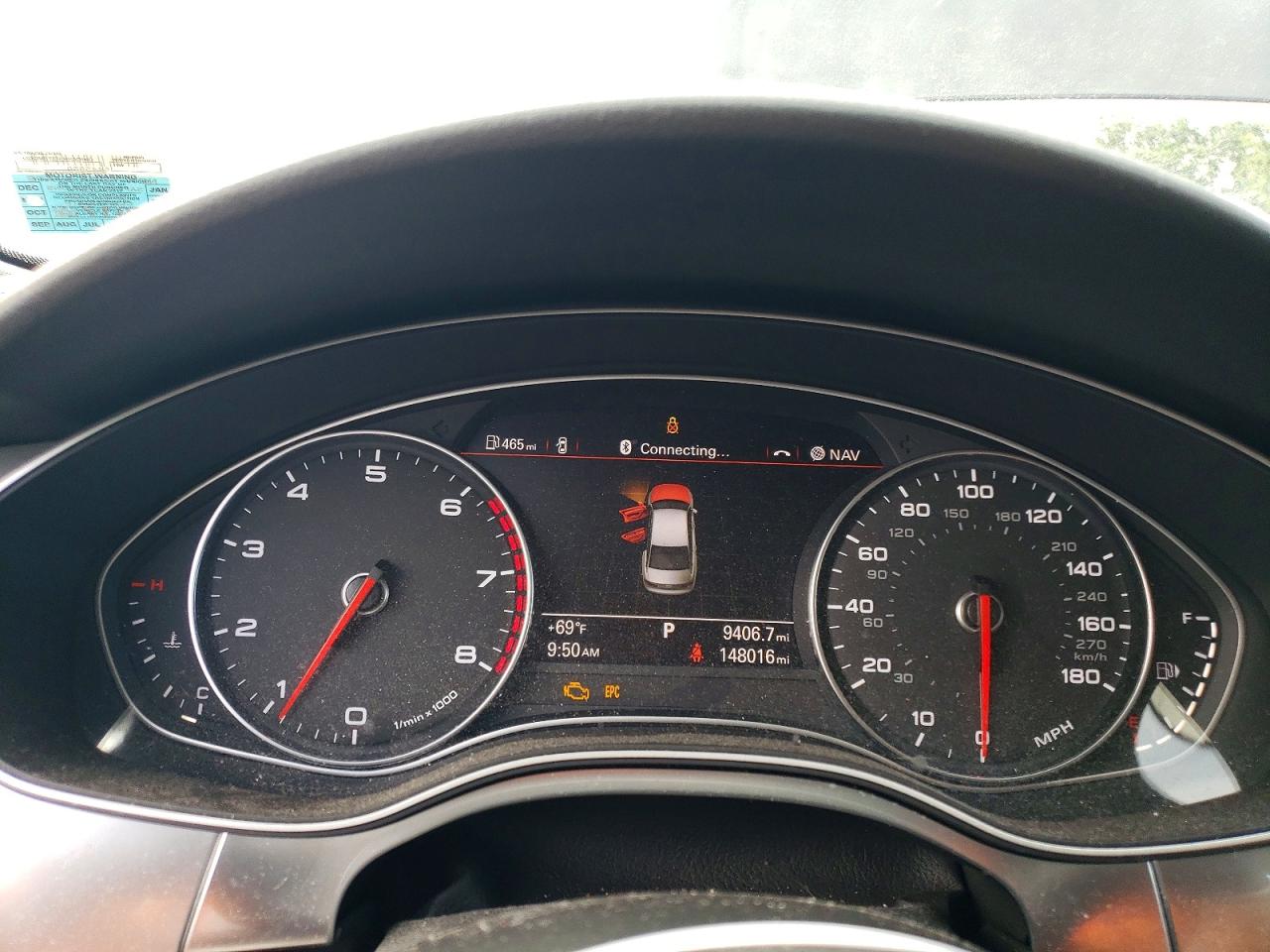 2013 Audi A6 Premium Plus Blue vin: WAUGFAFC9DN137867