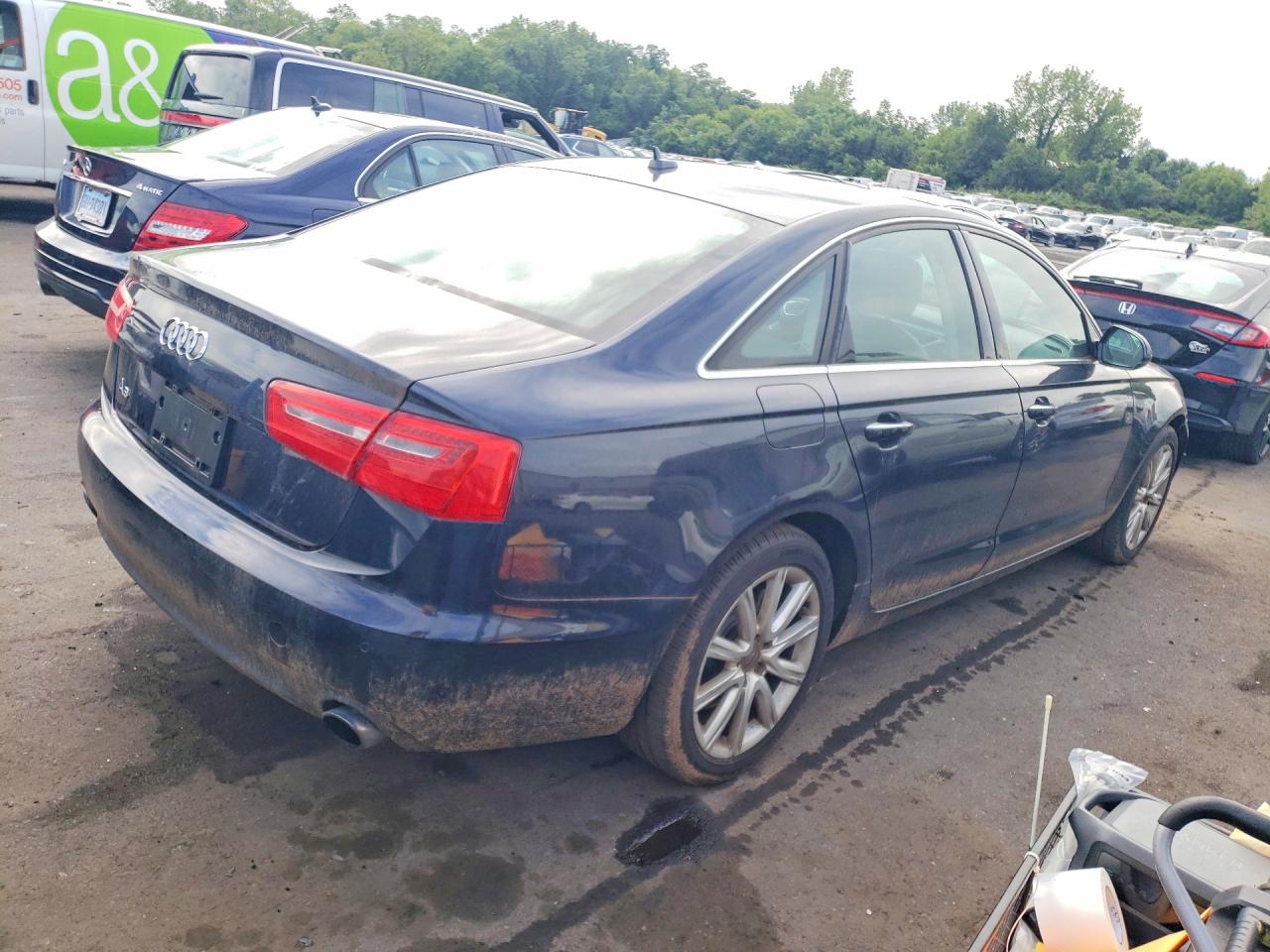 2013 Audi A6 Premium Plus Blue vin: WAUGFAFC9DN137867