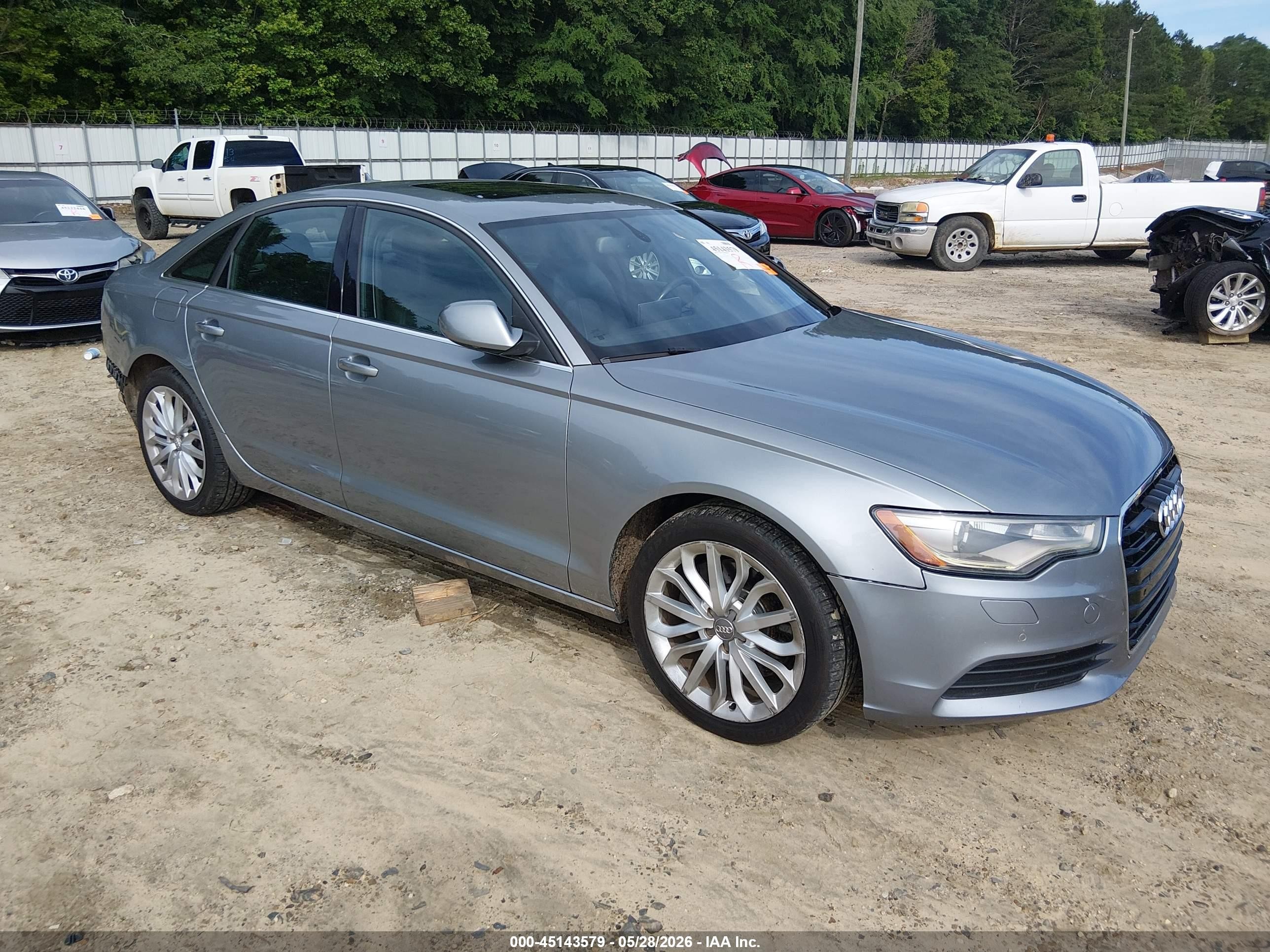 2014 Audi A6 2.0t Premium Silver vin: WAUGFAFC9EN054957