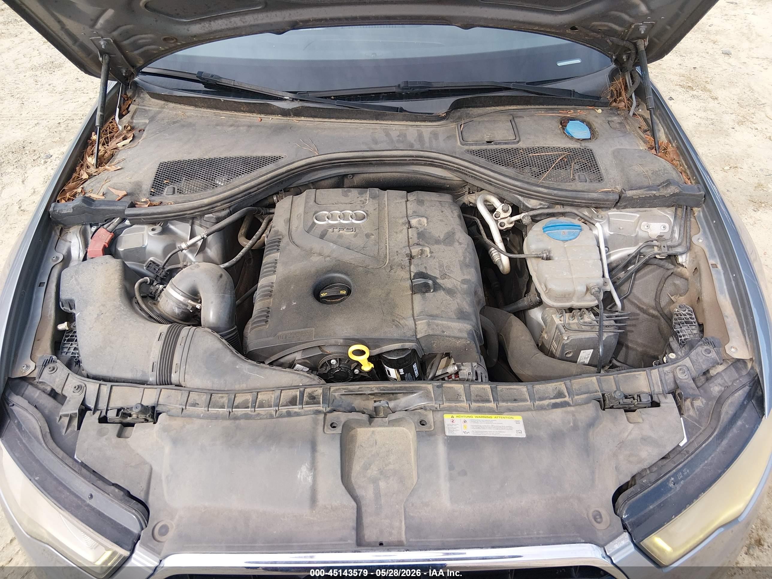 2014 Audi A6 2.0t Premium Silver vin: WAUGFAFC9EN054957