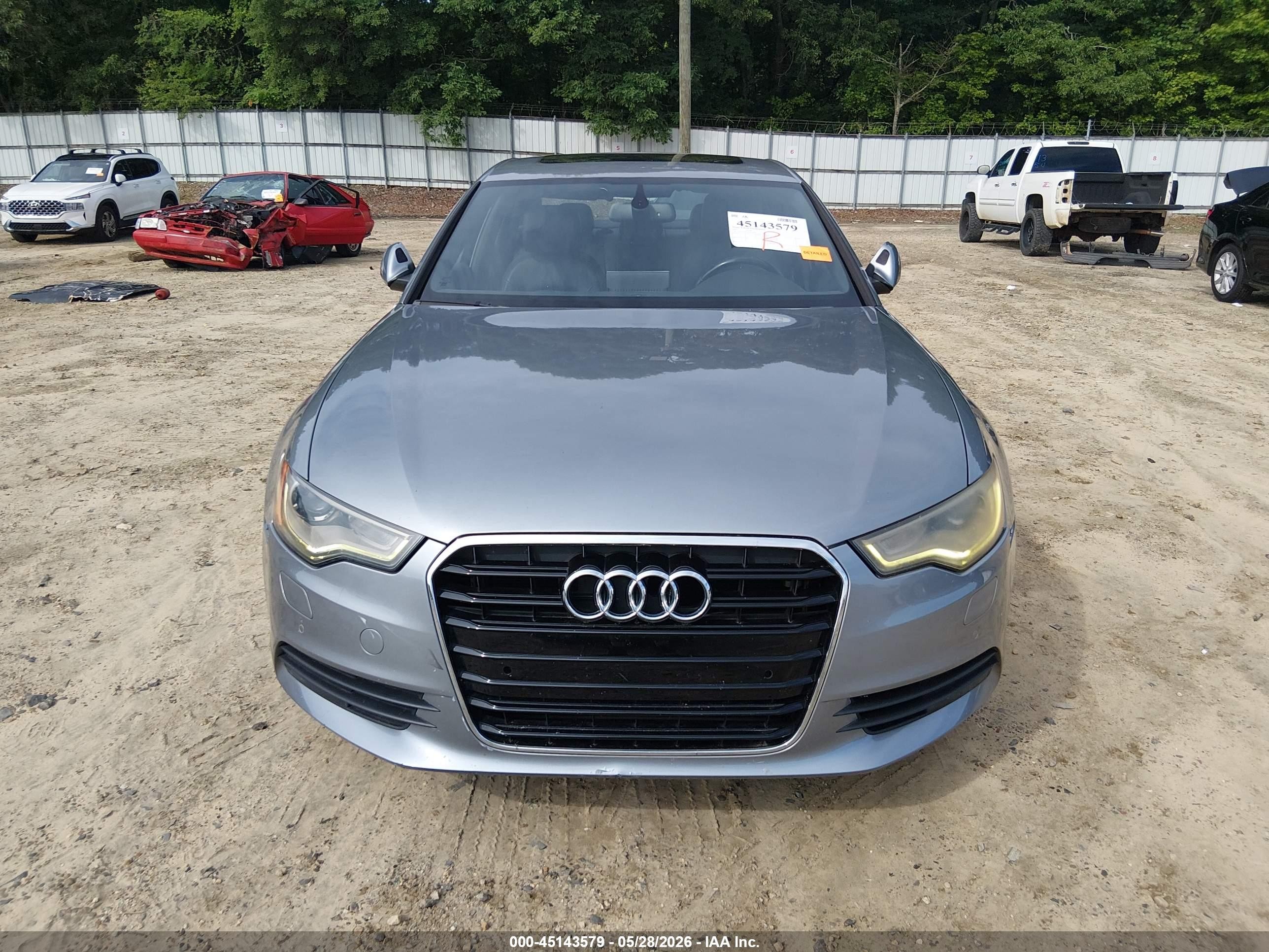 2014 Audi A6 2.0t Premium Silver vin: WAUGFAFC9EN054957