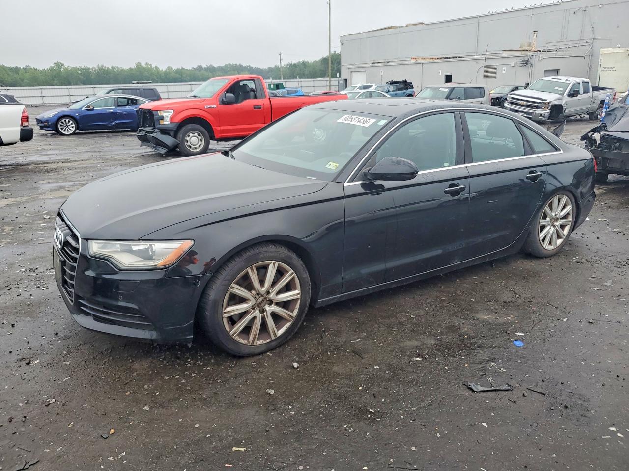 2014 Audi A6 Black vin: WAUGFAFC9EN124540