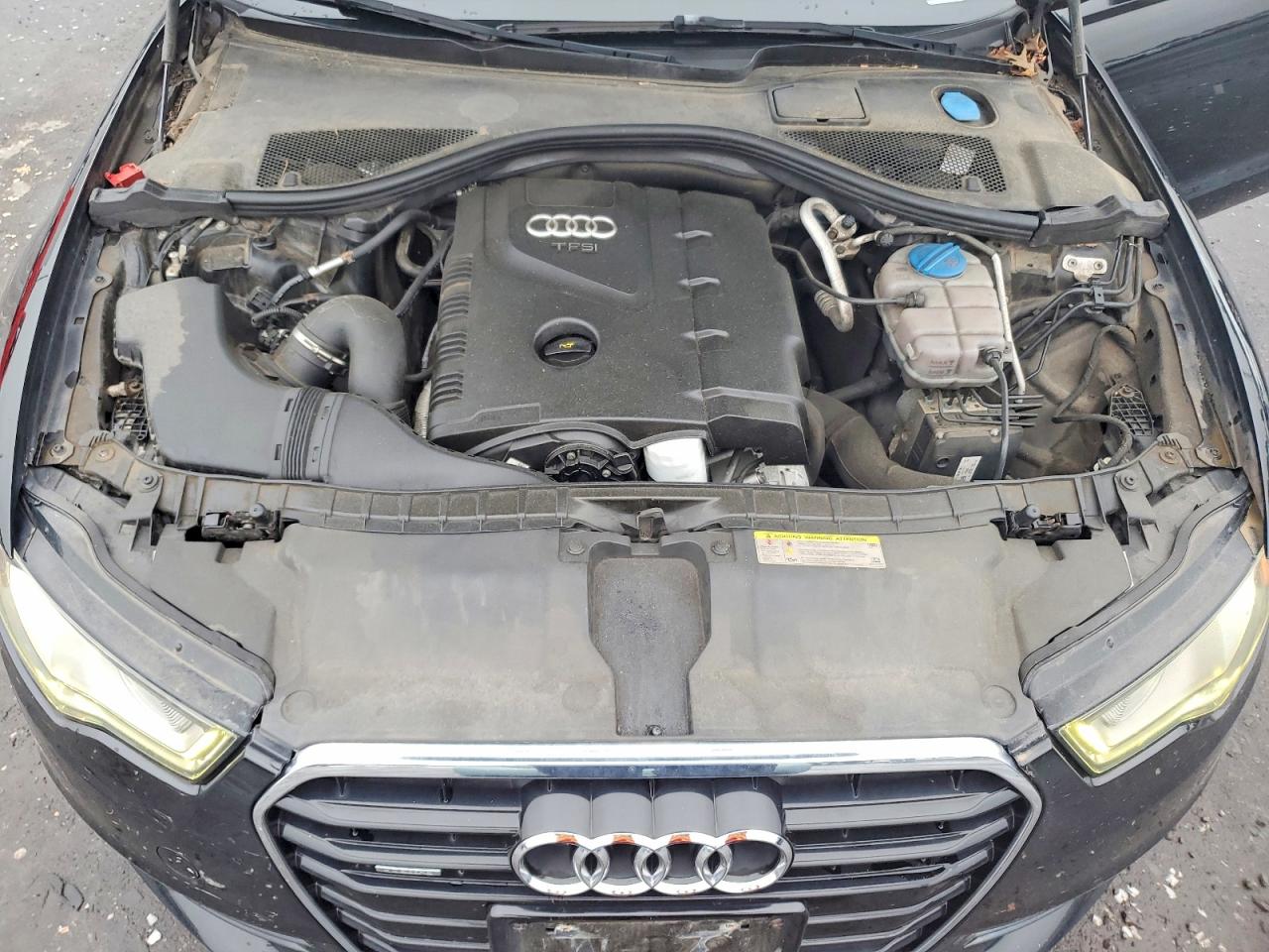2014 Audi A6 Black vin: WAUGFAFC9EN124540