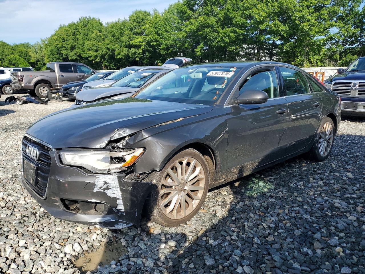 2014 Audi A6 Premium Plus Gray vin: WAUGFAFC9EN142942
