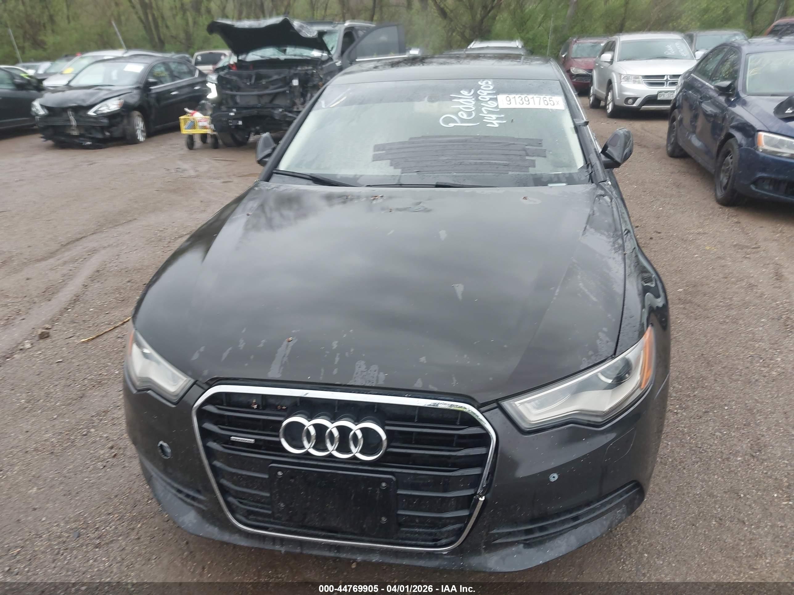 2015 Audi A6 2.0t Premium Черный vin: WAUGFAFC9FN009616