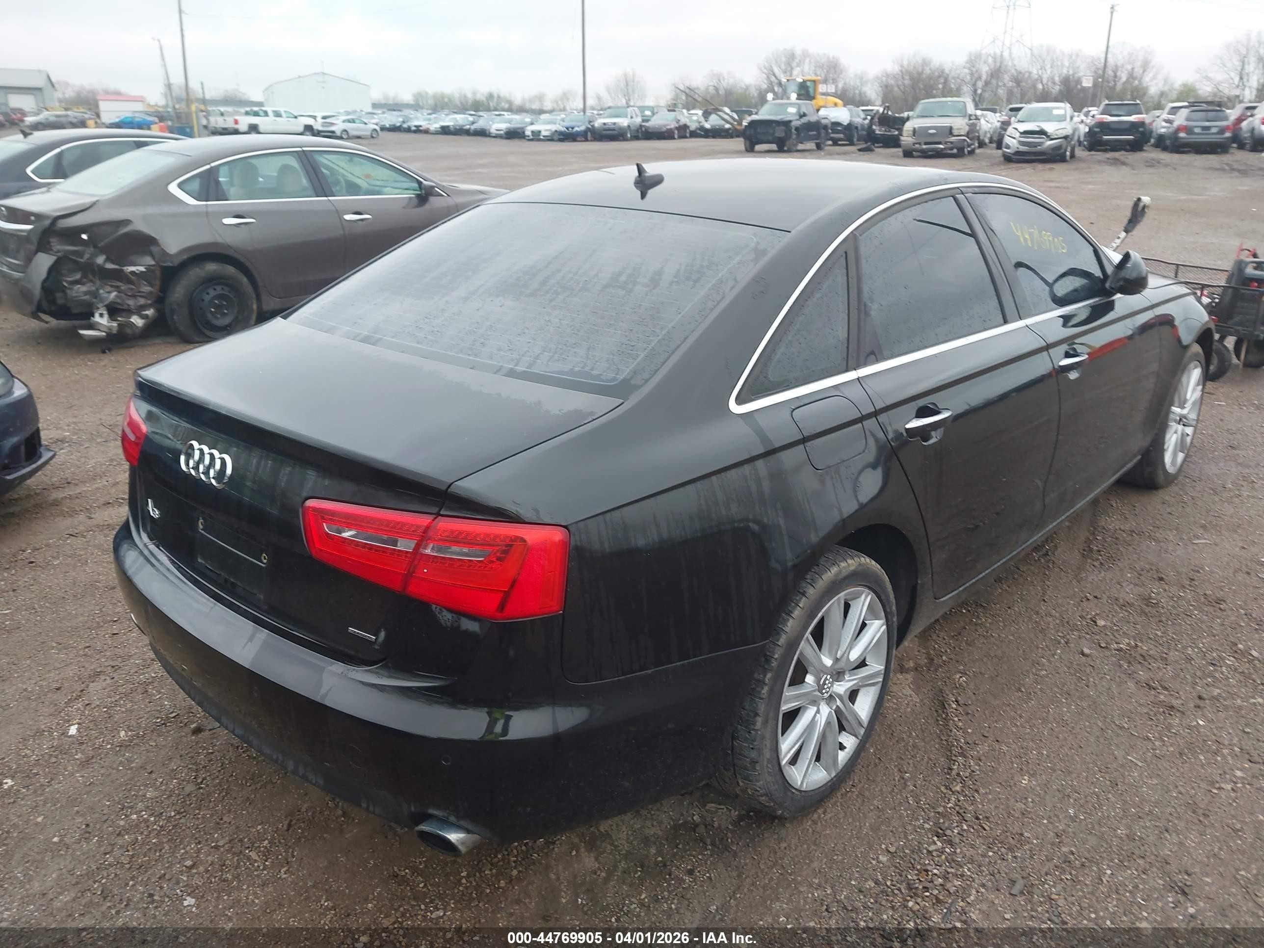 2015 Audi A6 2.0t Premium Черный vin: WAUGFAFC9FN009616