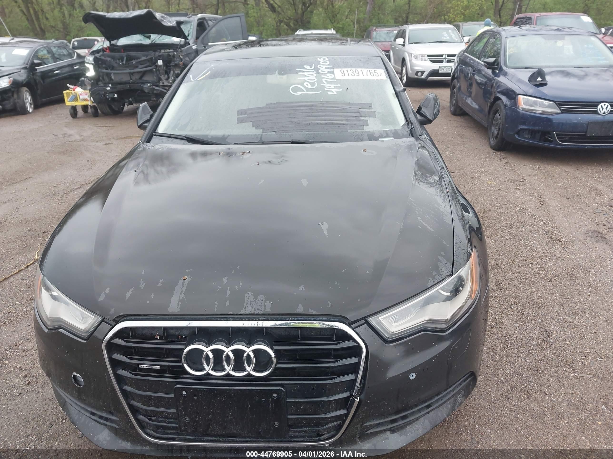2015 Audi A6 2.0t Premium Черный vin: WAUGFAFC9FN009616
