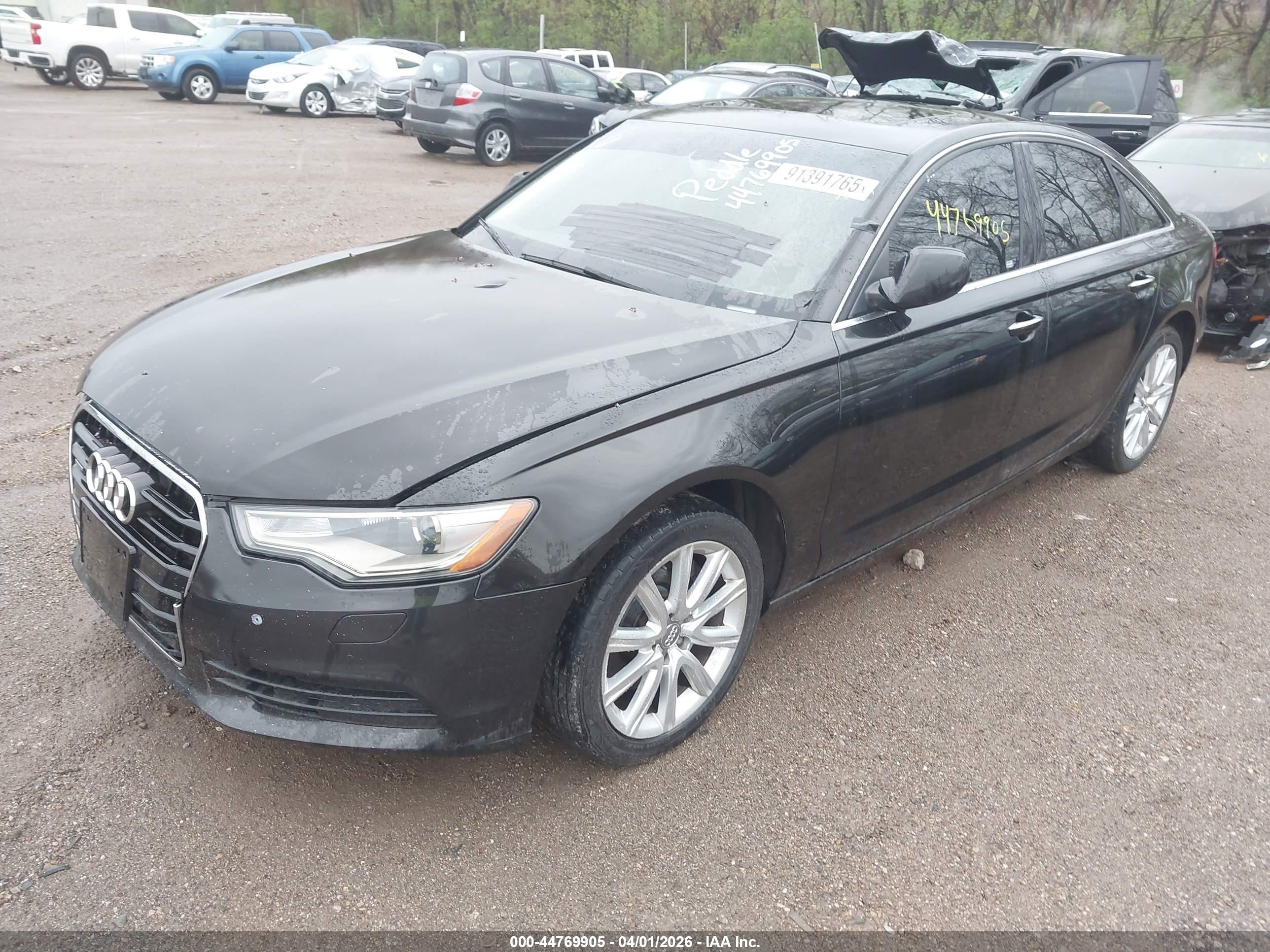 2015 Audi A6 2.0t Premium Черный vin: WAUGFAFC9FN009616