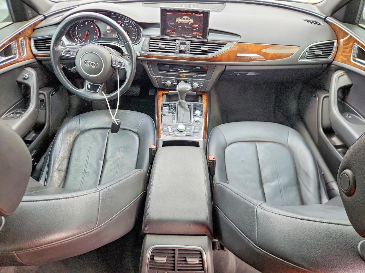 2015 Audi A6 2.0t Qu White vin: WAUGFAFC9FN012533