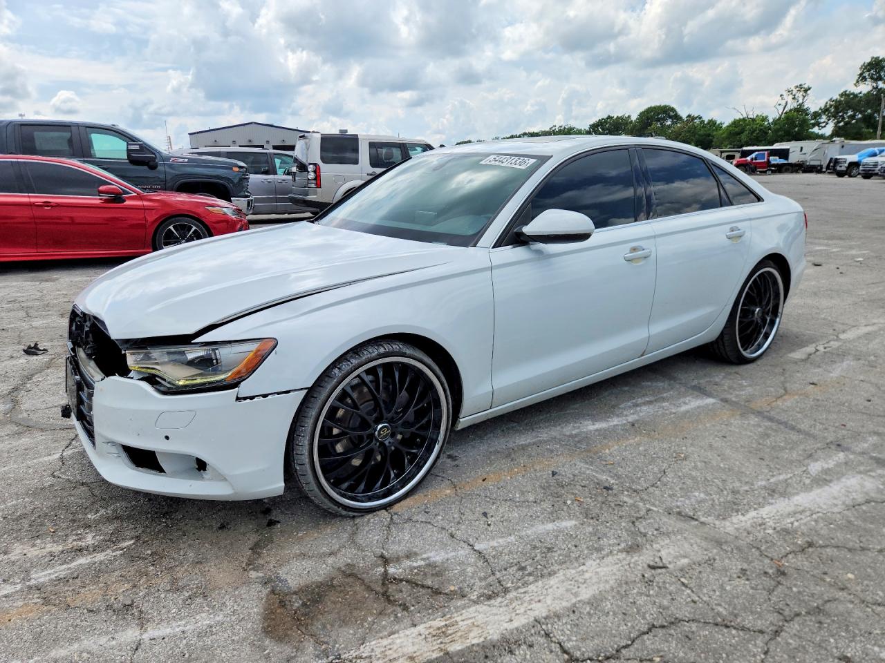 2015 Audi A6 2.0t Qu White vin: WAUGFAFC9FN012533