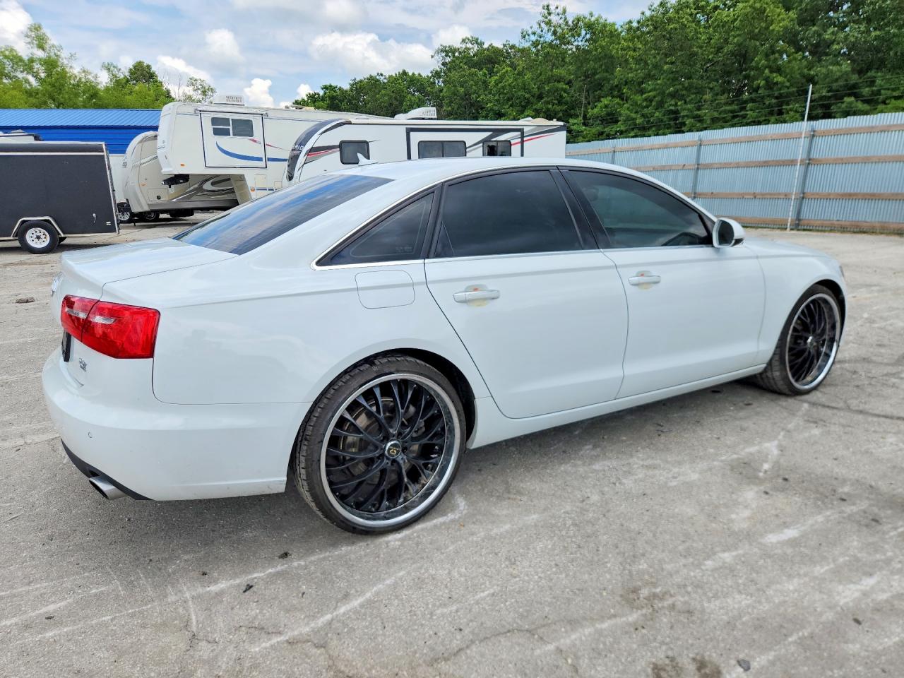 2015 Audi A6 2.0t Qu White vin: WAUGFAFC9FN012533