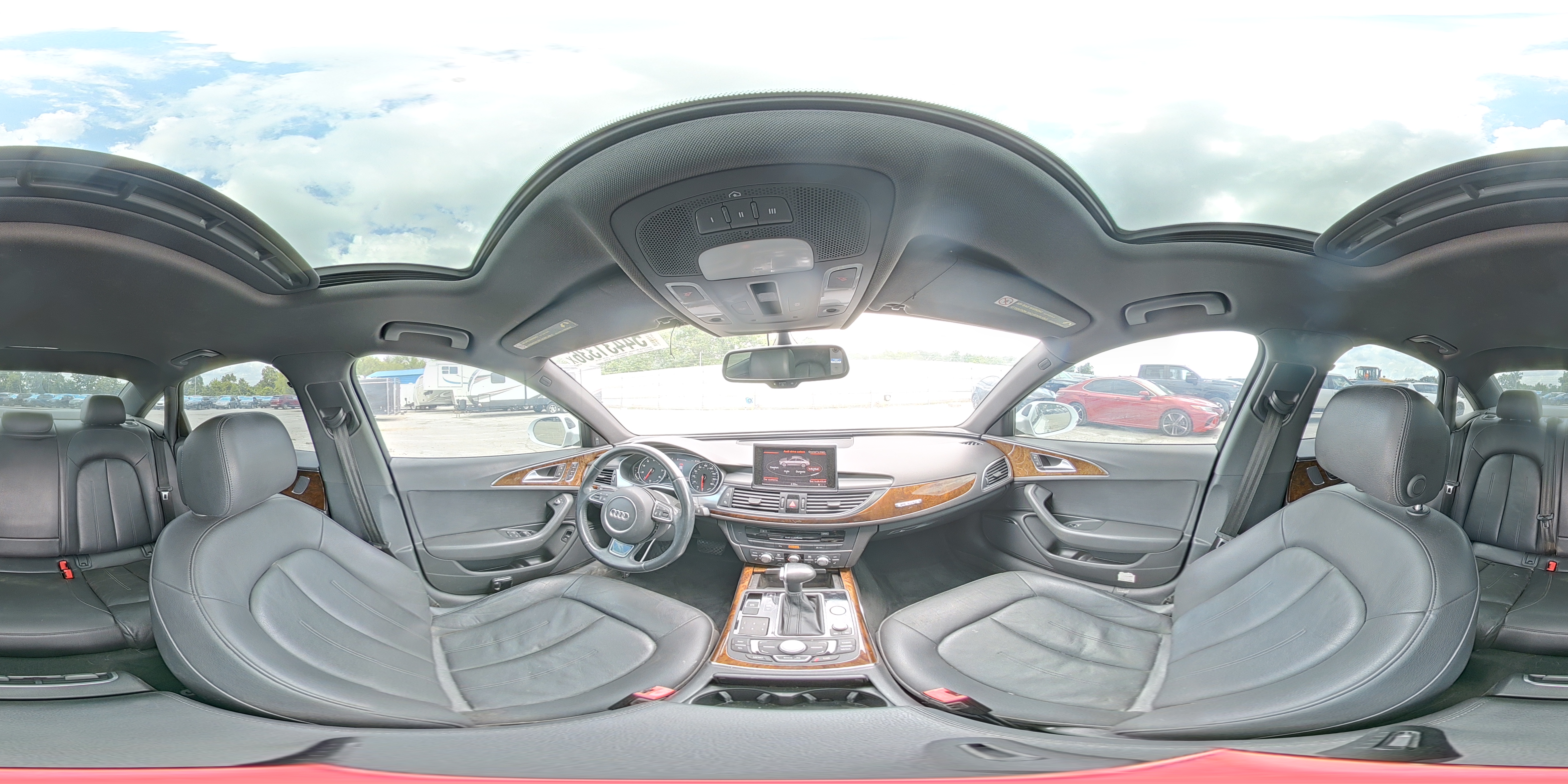2015 Audi A6 2.0t Qu White vin: WAUGFAFC9FN012533
