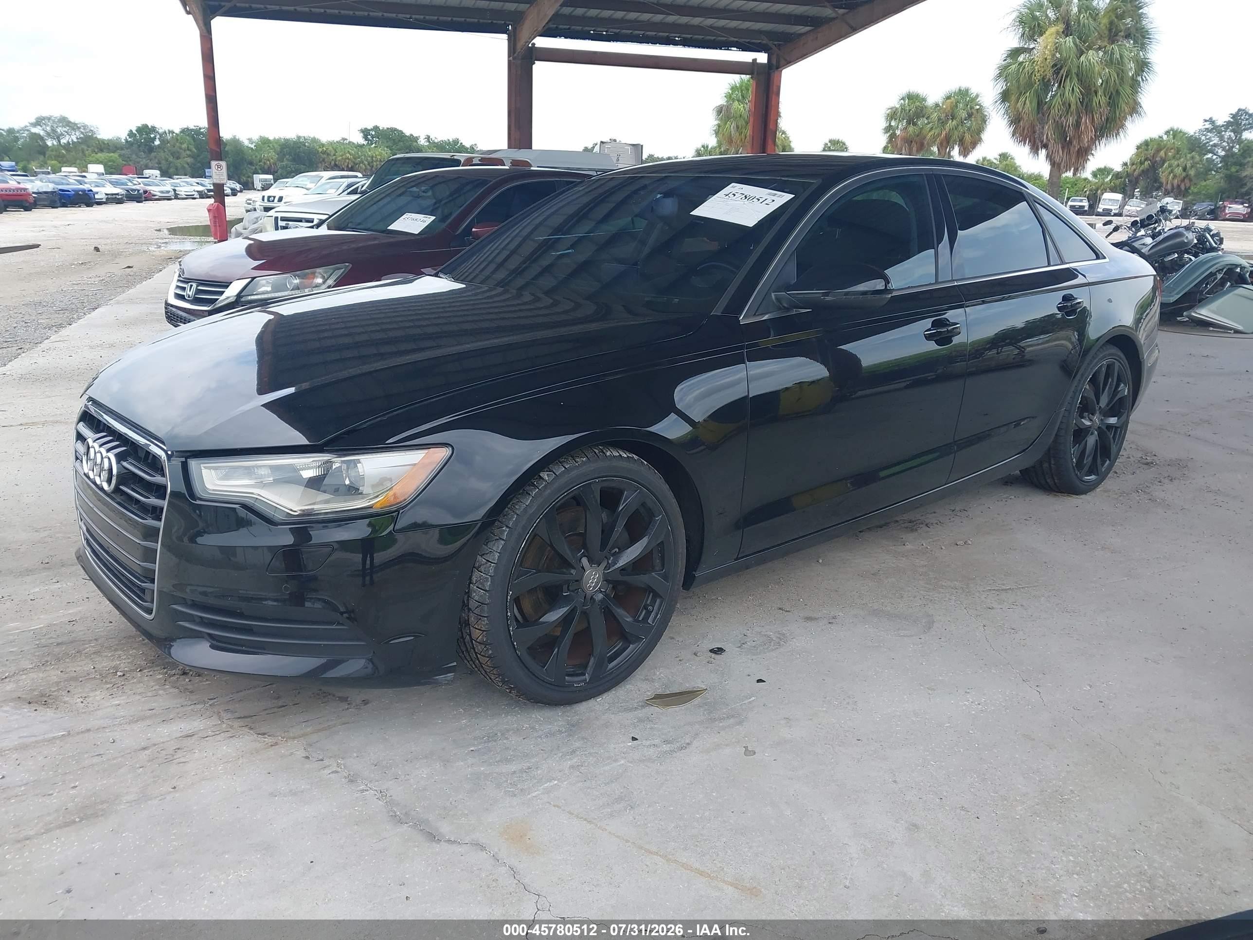 2015 Audi A6 2.0t Premium Черный vin: WAUGFAFC9FN024469