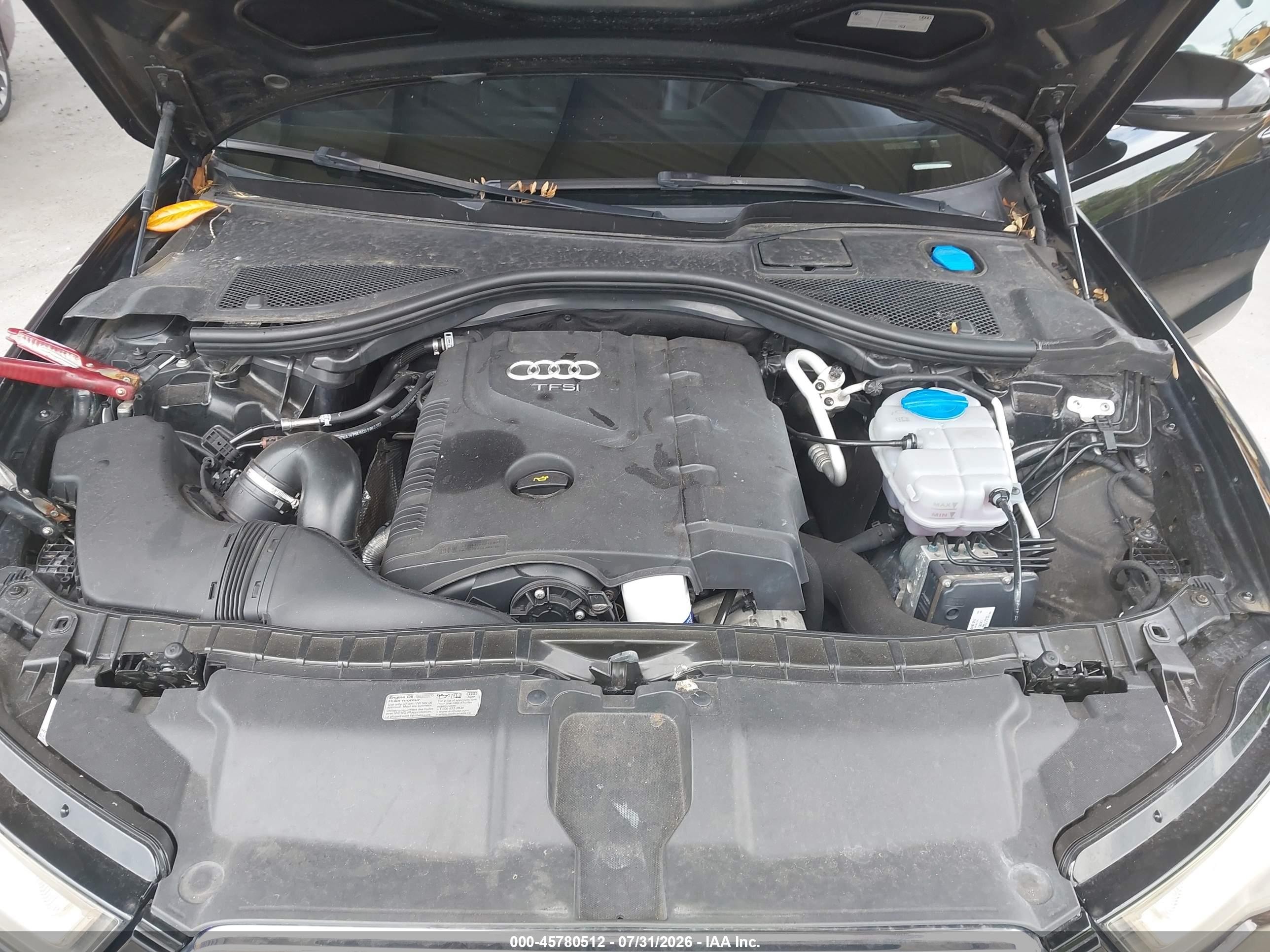2015 Audi A6 2.0t Premium Черный vin: WAUGFAFC9FN024469
