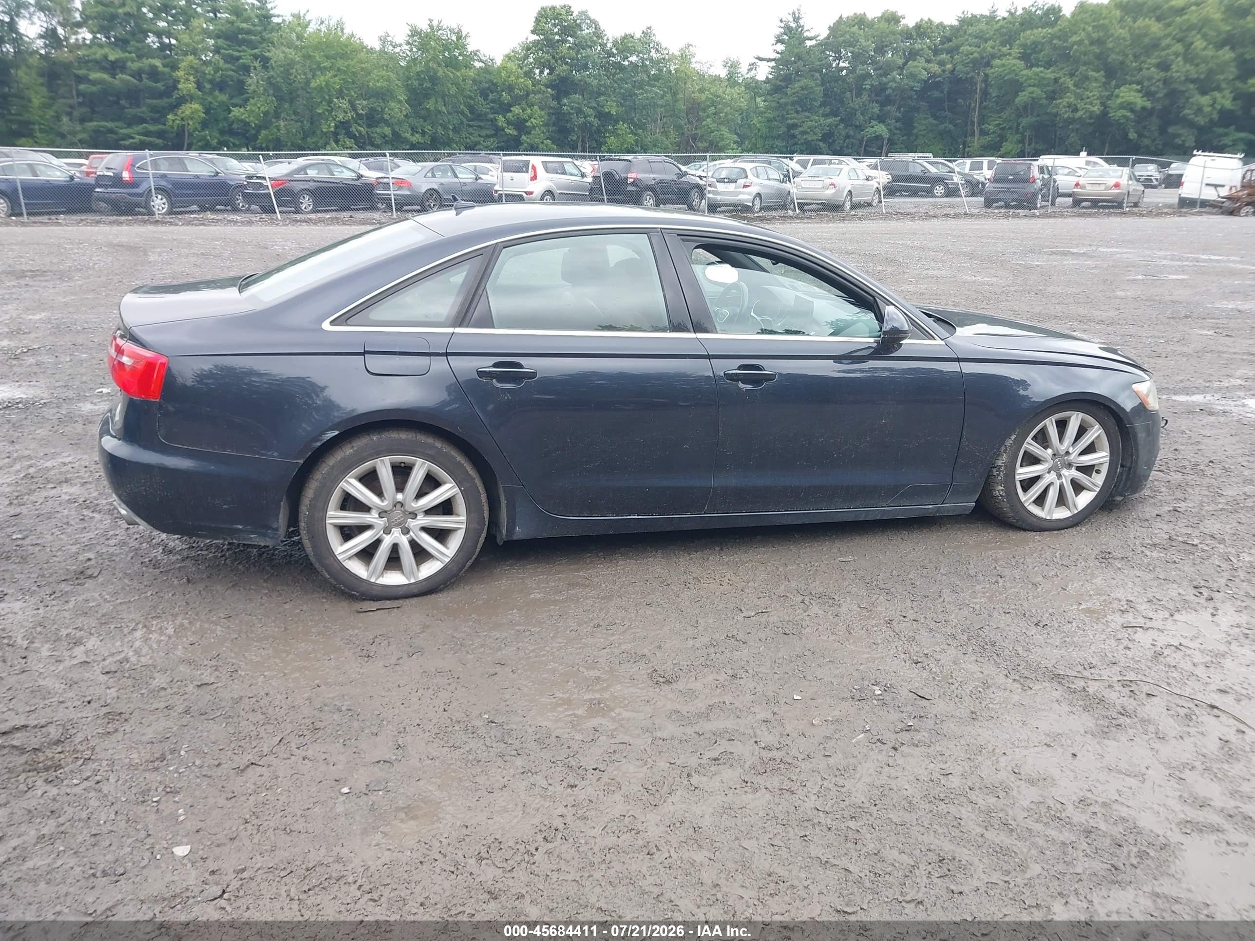 2013 Audi A6 2.0t Premium Gray vin: WAUGFAFCXDN075783