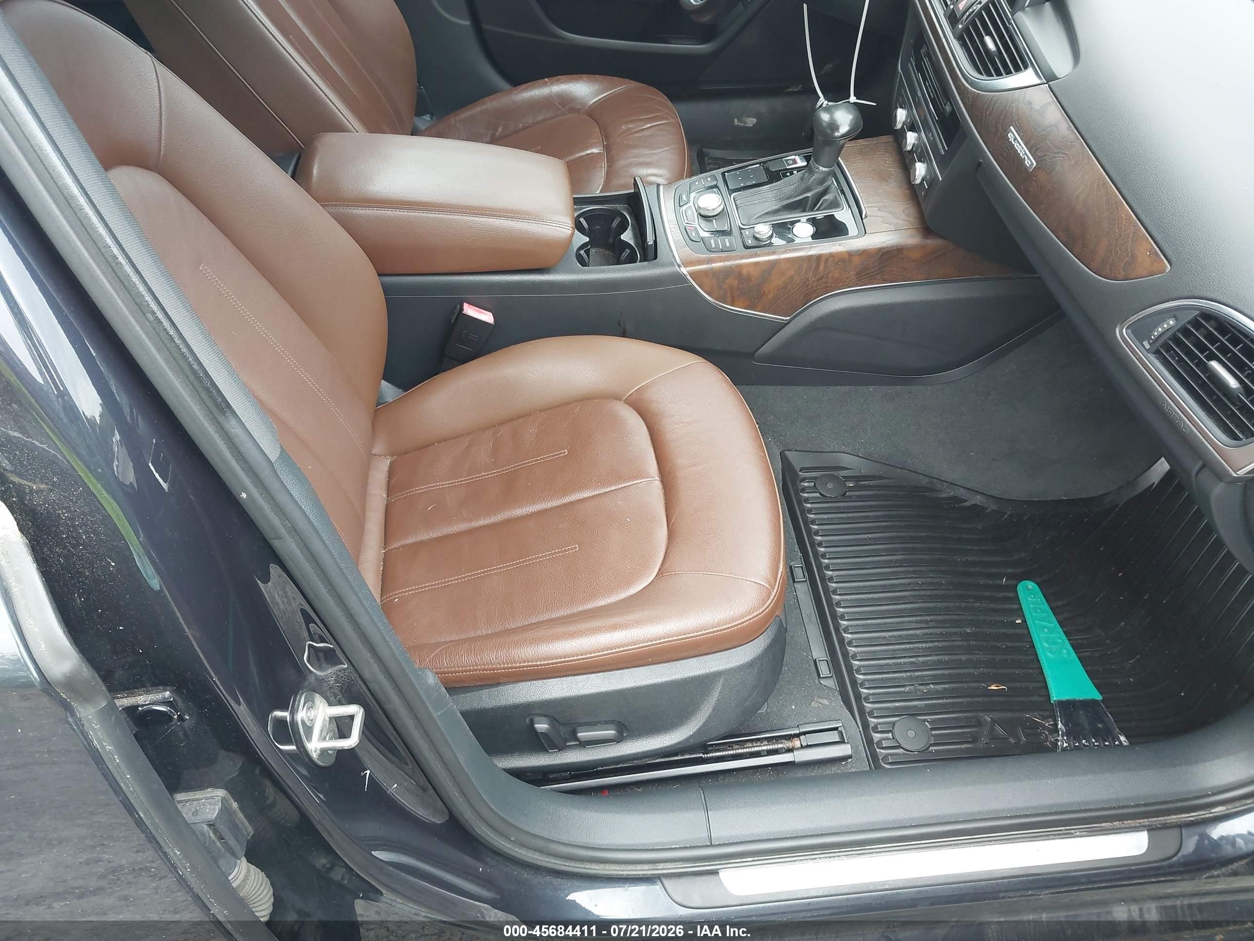 2013 Audi A6 2.0t Premium Gray vin: WAUGFAFCXDN075783