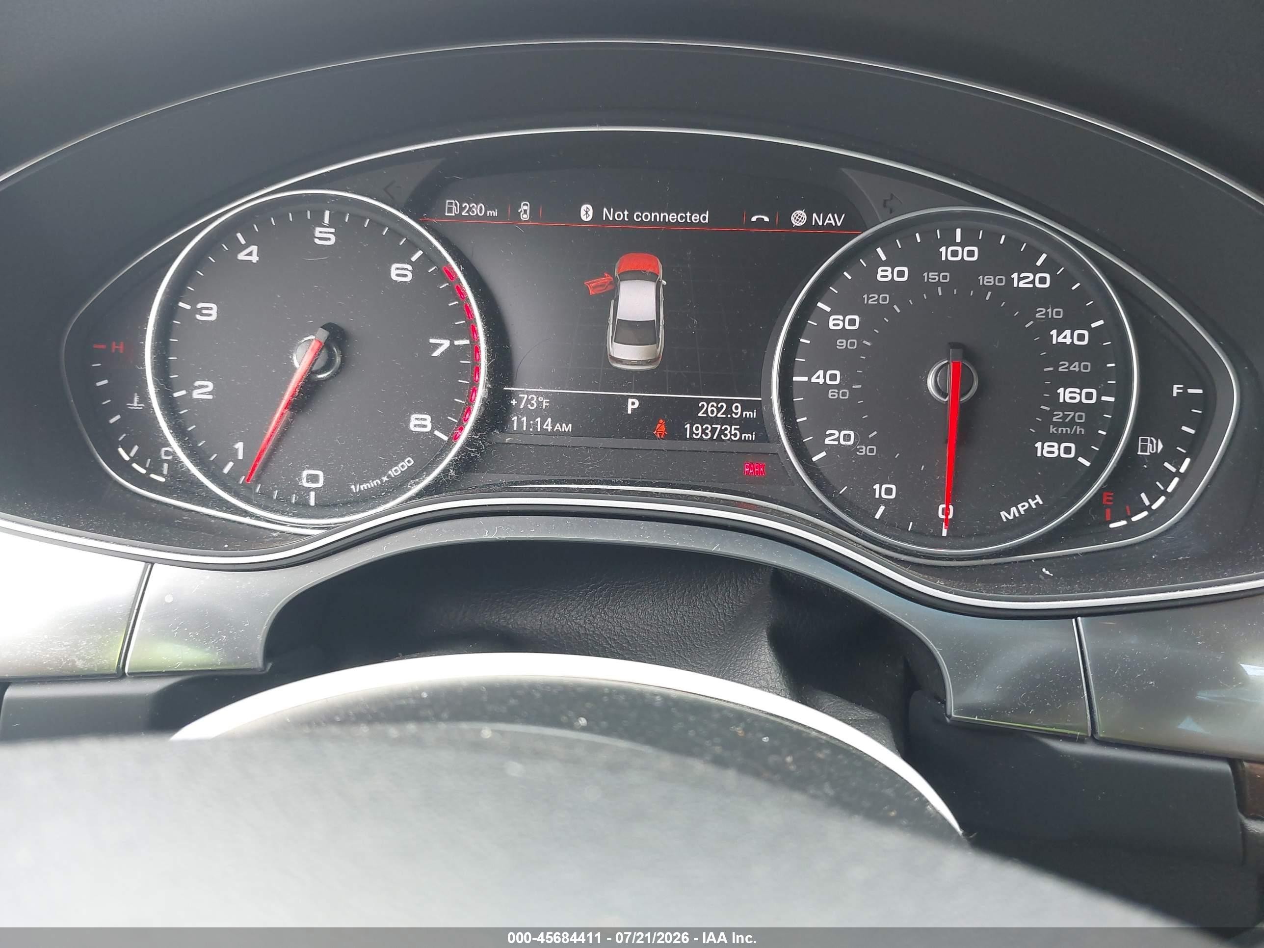 2013 Audi A6 2.0t Premium Gray vin: WAUGFAFCXDN075783