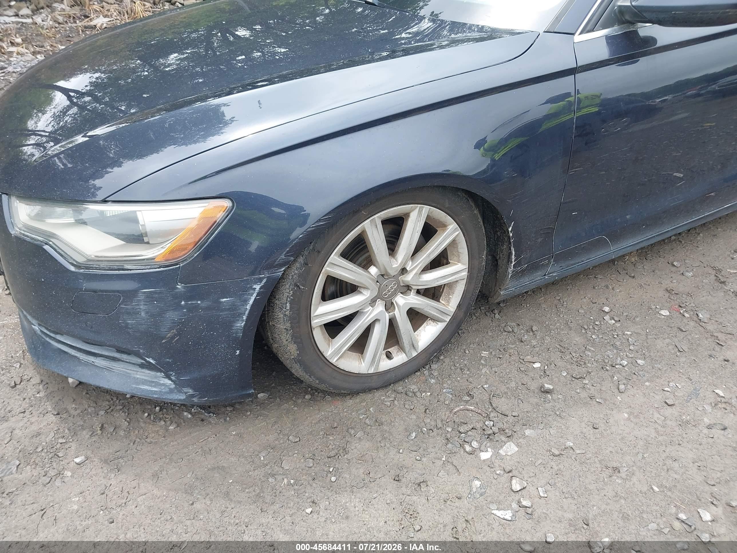 2013 Audi A6 2.0t Premium Gray vin: WAUGFAFCXDN075783
