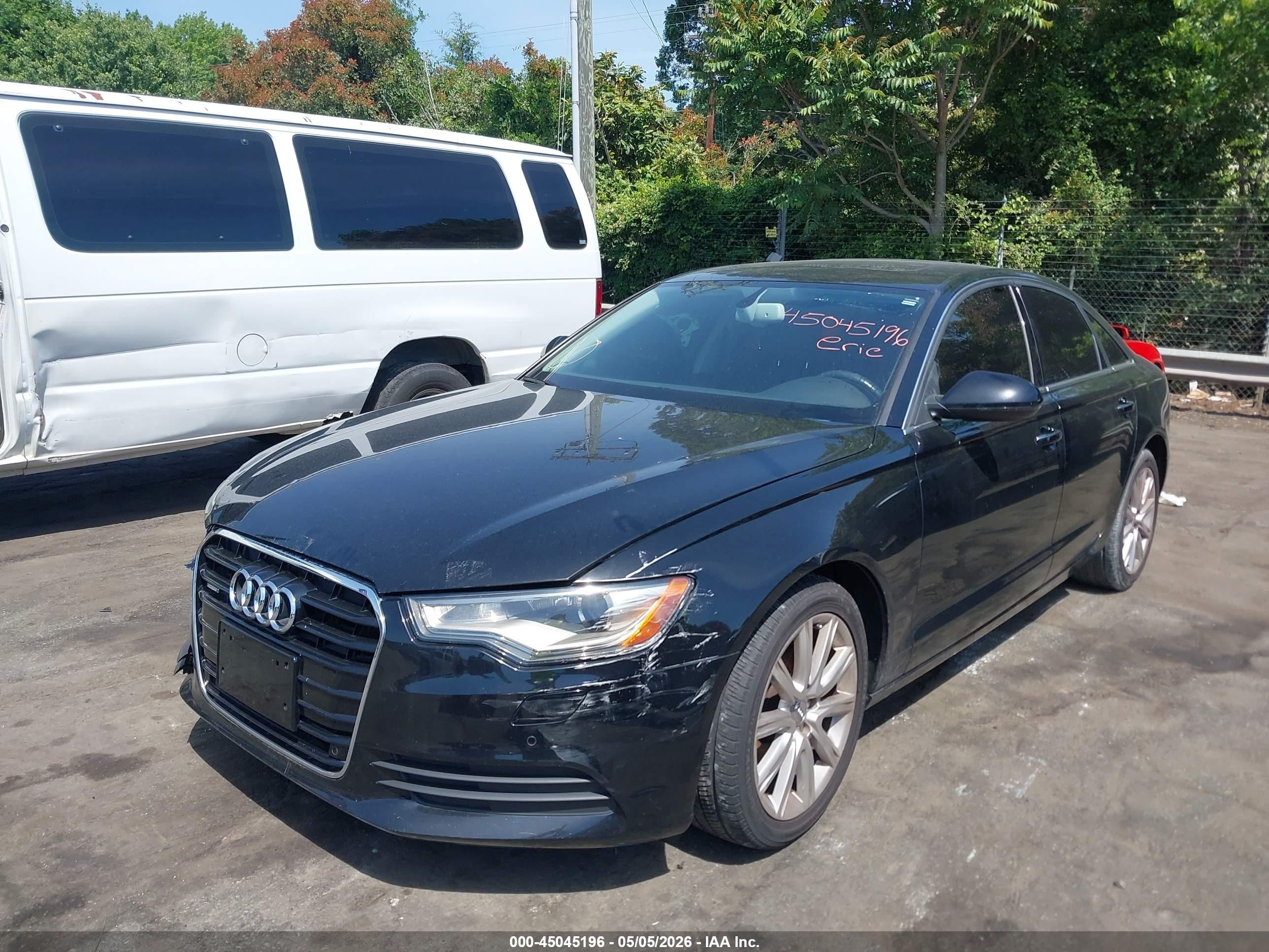 2013 Audi A6 2.0t Premium Black vin: WAUGFAFCXDN092986